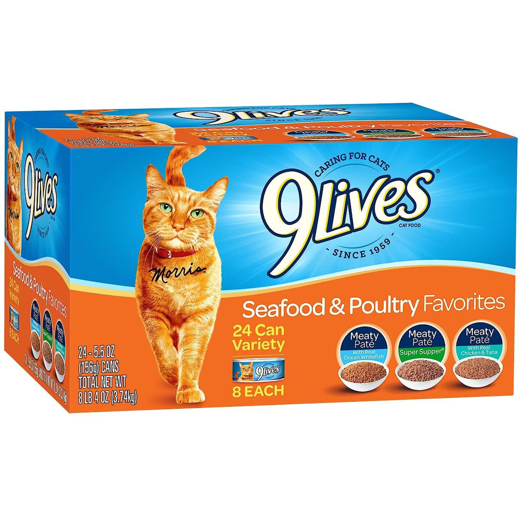 9 Lives Seafood & Poultry Favorites Variety Pack Variety Pack: Poultry & Seafood Canned Cat Food — view 2