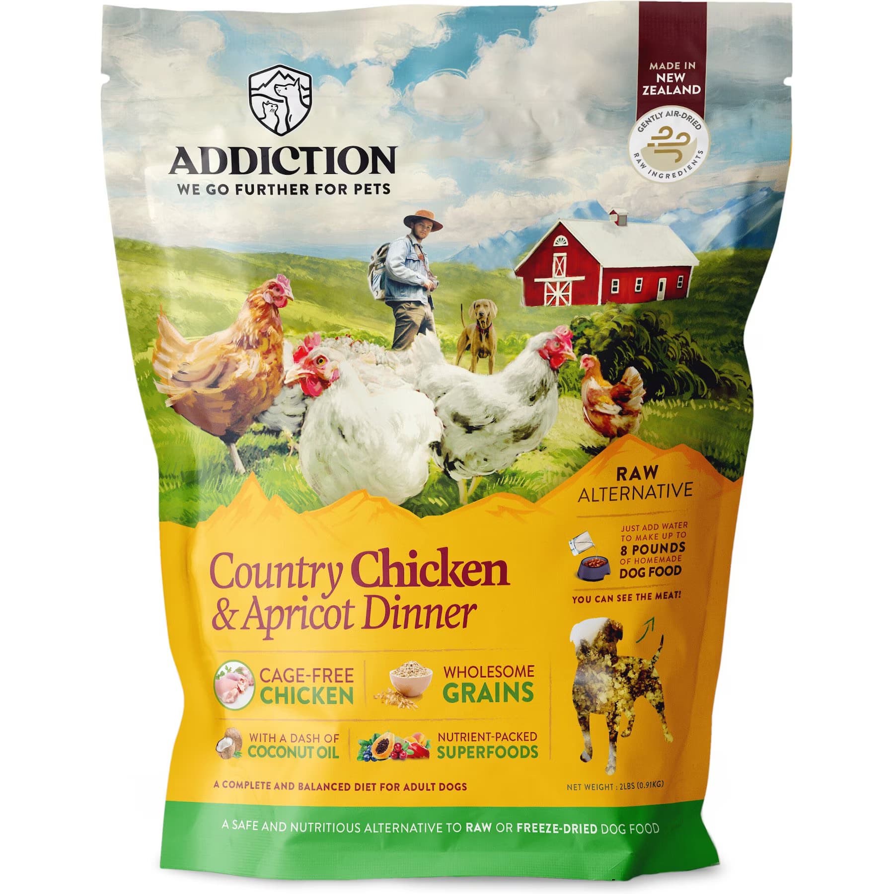 Addiction Addiction Country Chicken & Apricot Dinner Raw Dehydrated Dog Food