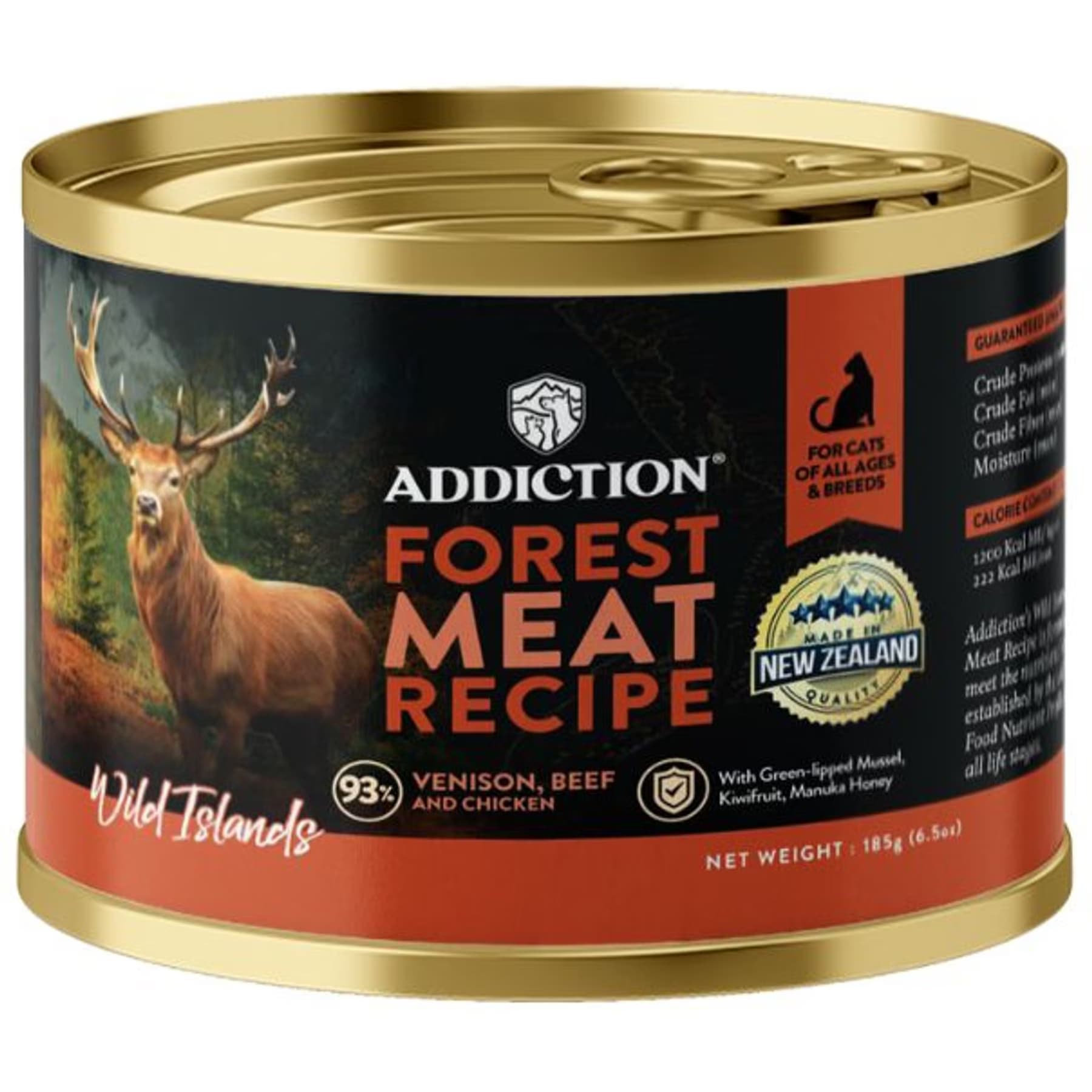 Addiction Addiction Wild Islands Forest Meat Premium Venison & Beef Grain-Free Canned Wet Cat Food
