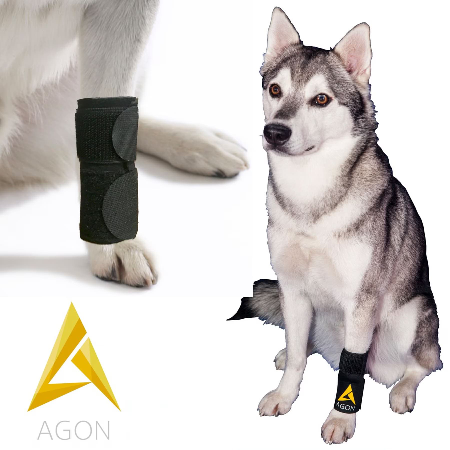 Agon Agon Front Leg Brace & Wound Protection Paw Compression & Wrap for Dogs, XX-Small/X-Small