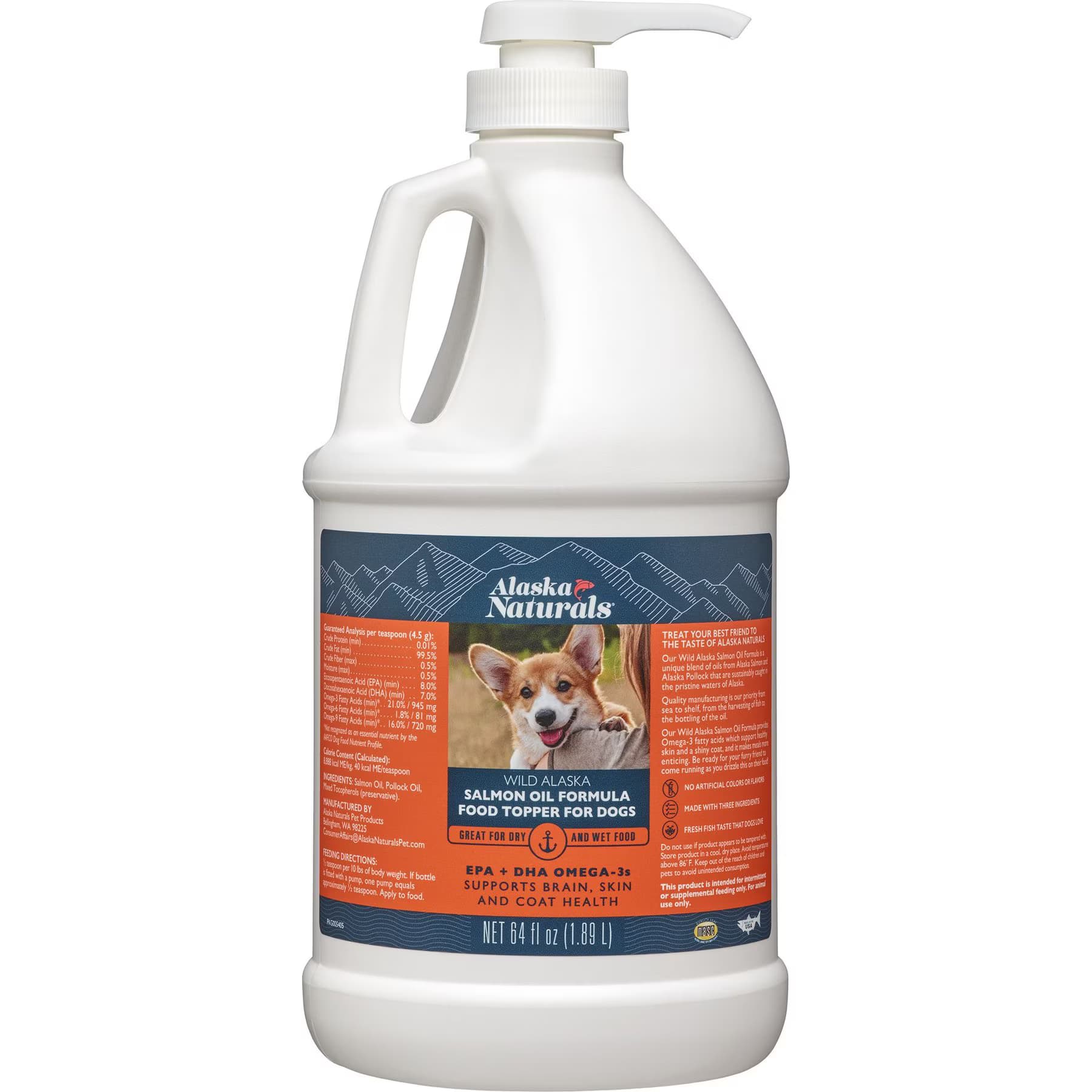 Alaska Naturals Alaska Naturals Wild Alaskan Salmon Oil Formula Dog Supplement, 15.5-fl oz bottle