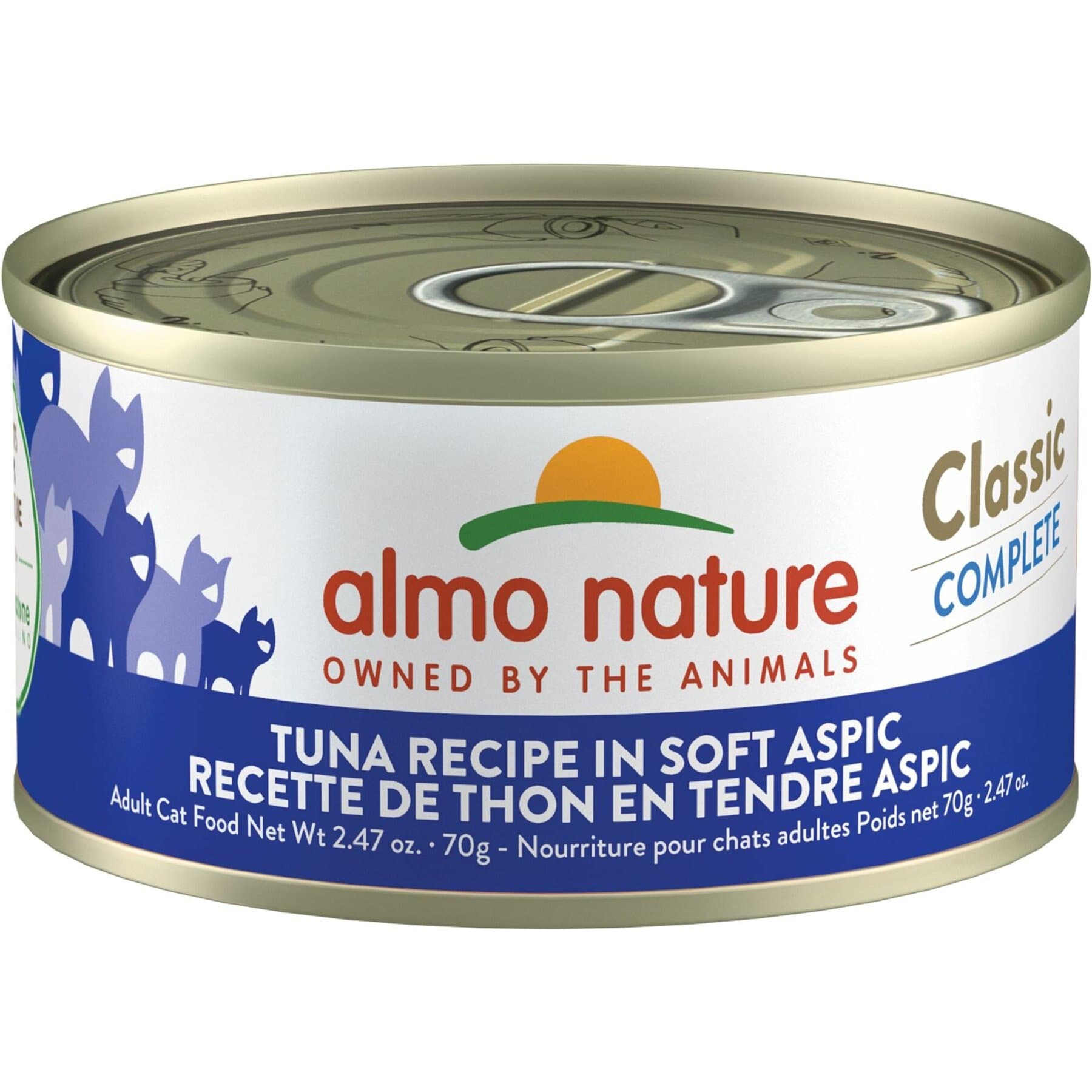 Almo Nature Almo Nature Classic Complete Grain-Free Tuna Recipe in Soft Aspic Cat Food, 2.47-oz