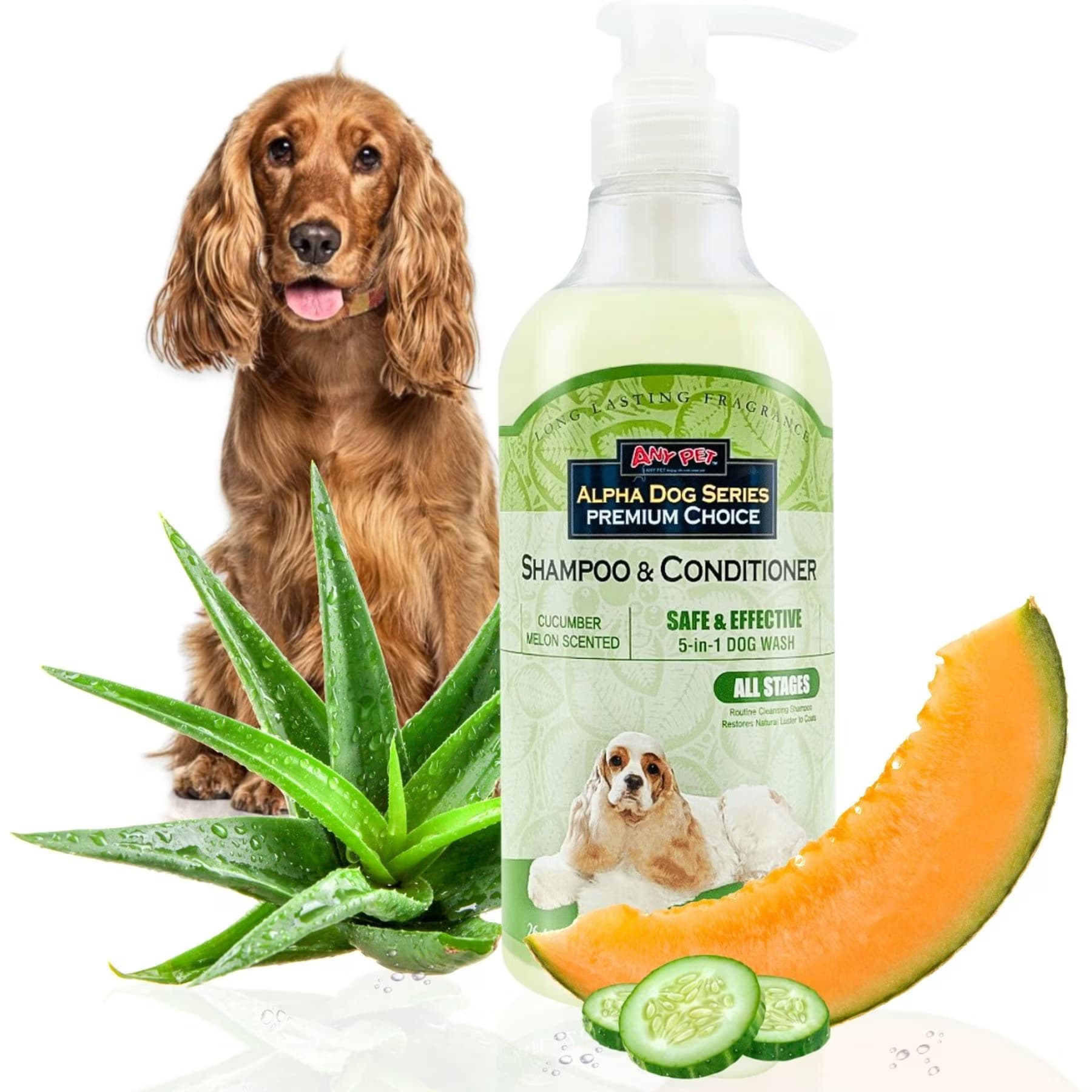 Alpha Dog Series Alpha Dog Series 2-in-1 All Stages Formula Scent Dog Shampoo & Conditioner, 26.4-fl oz bottle