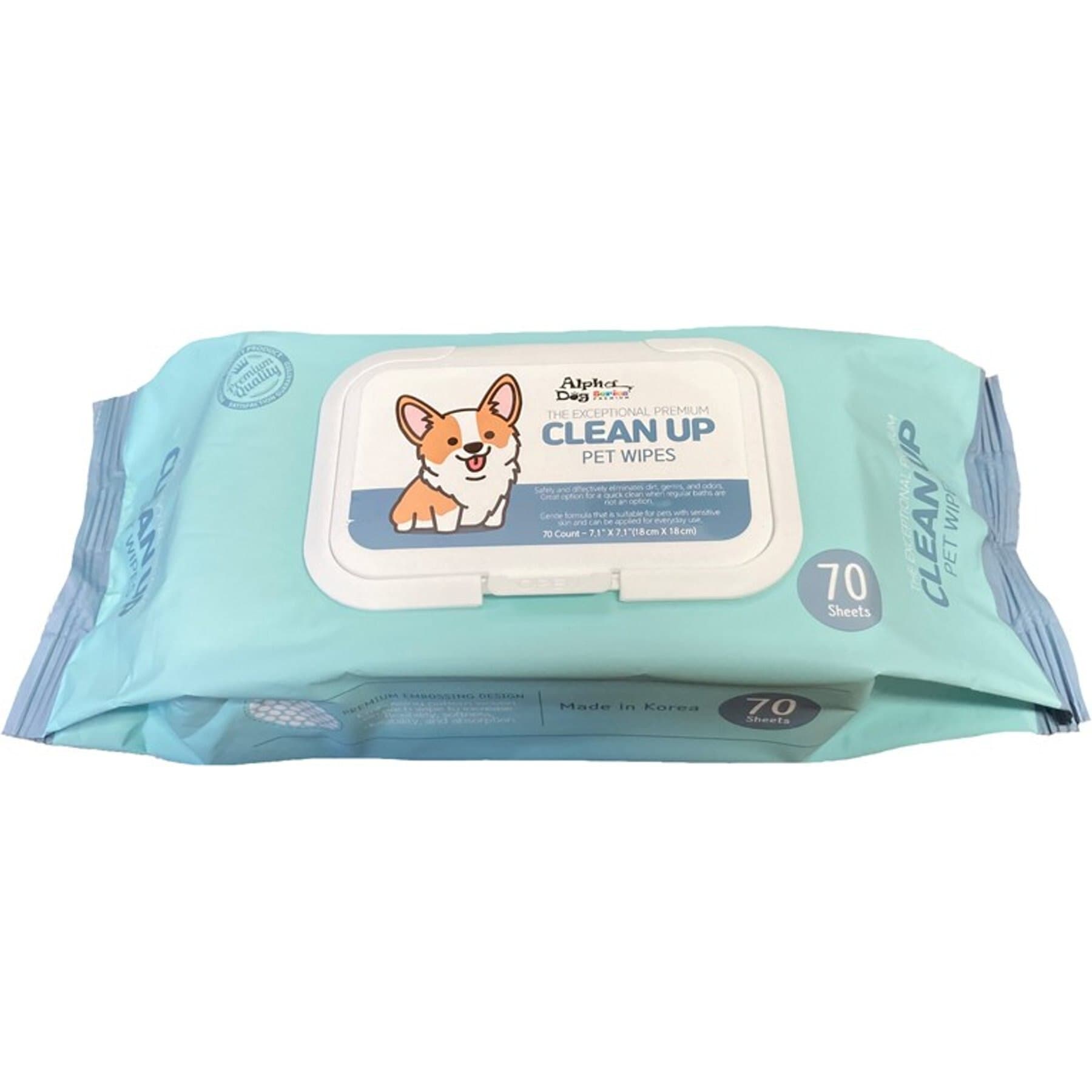Alpha Dog Series Alpha Dog Series Unscented Dog Clean Up Wipes