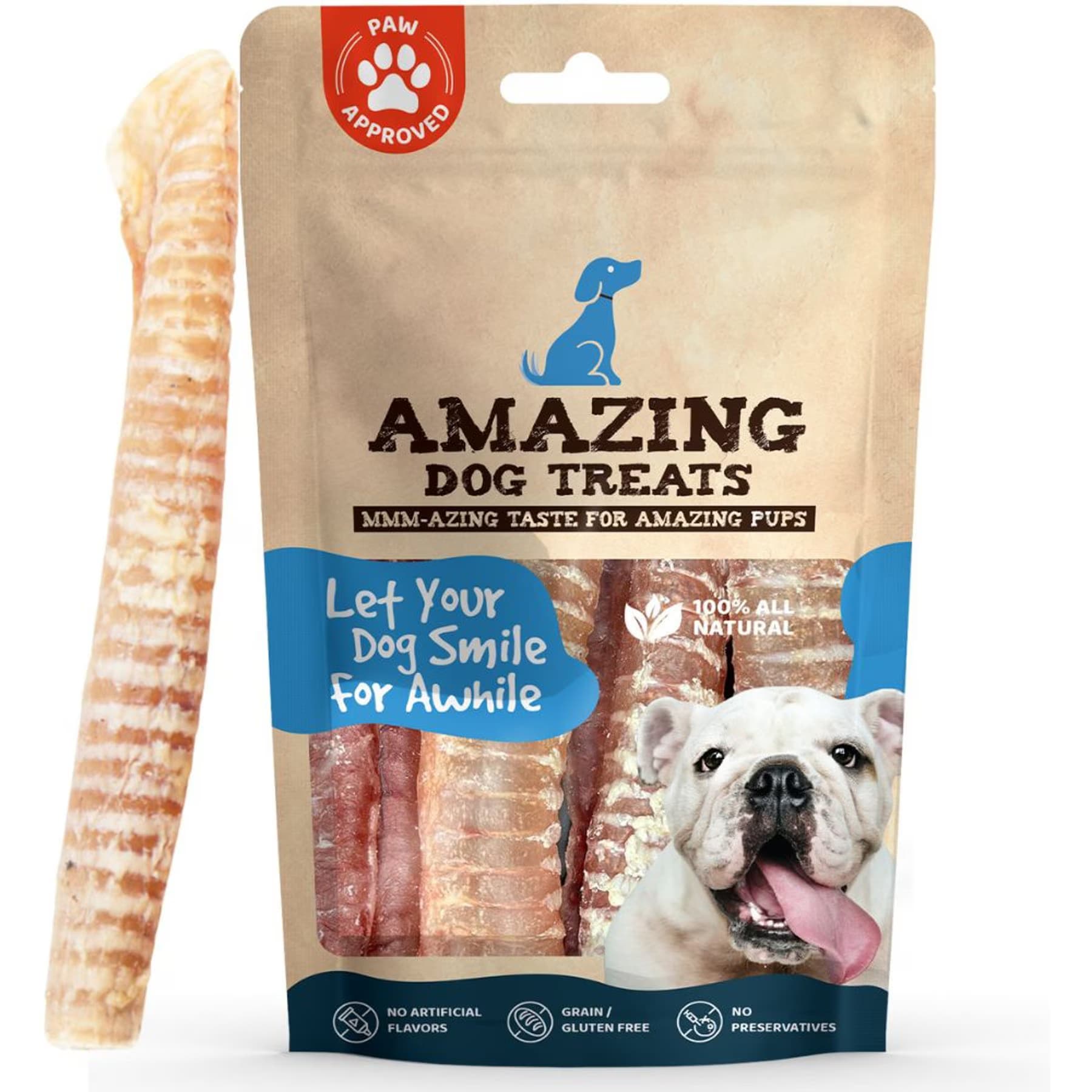 Amazing Dog Treats 12-in Beef Trachea Dog Treats — view 2