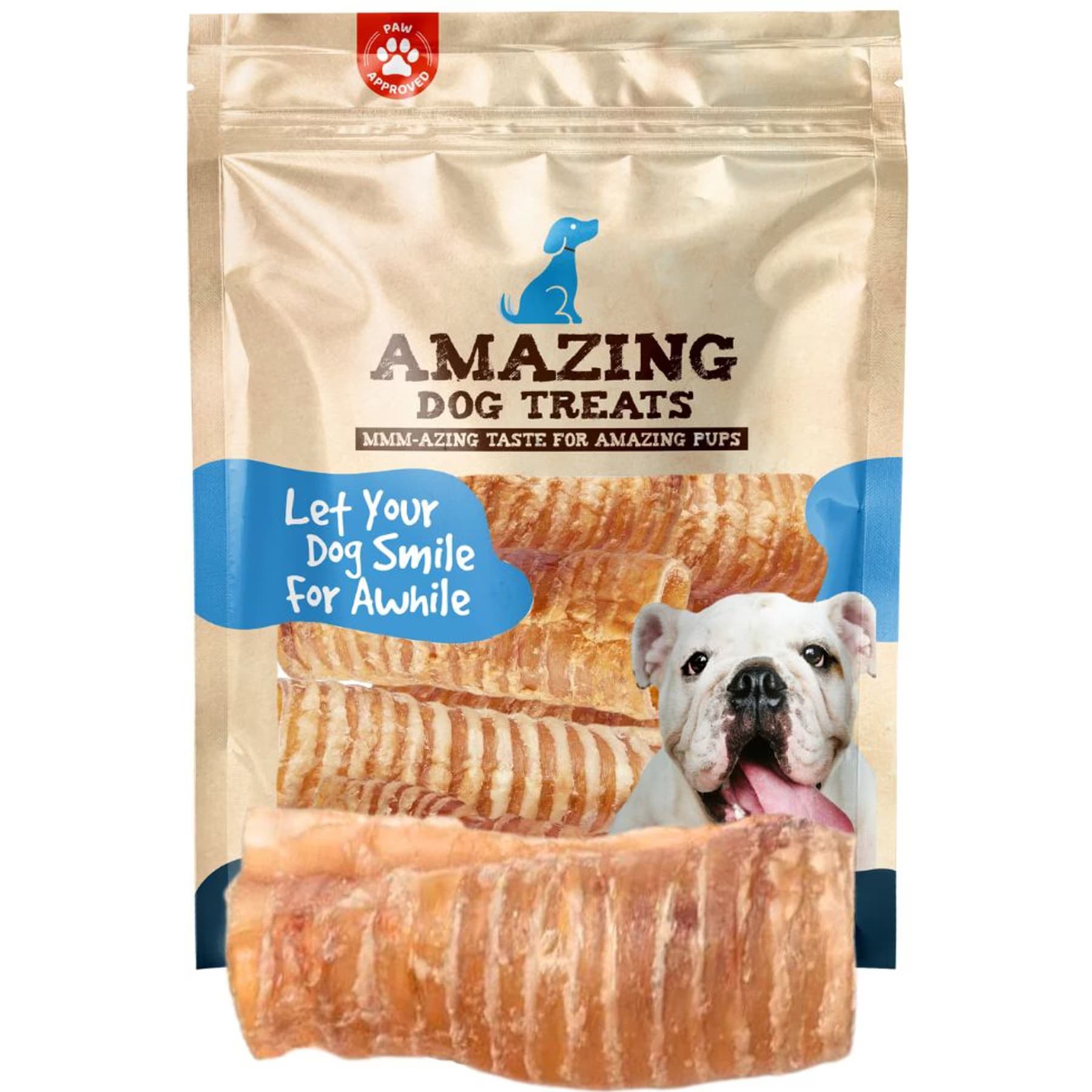 Amazing Dog Treats Amazing Dog Treats Beef Trachea 3 - 4-inch Dog Treats — 3-4-inch