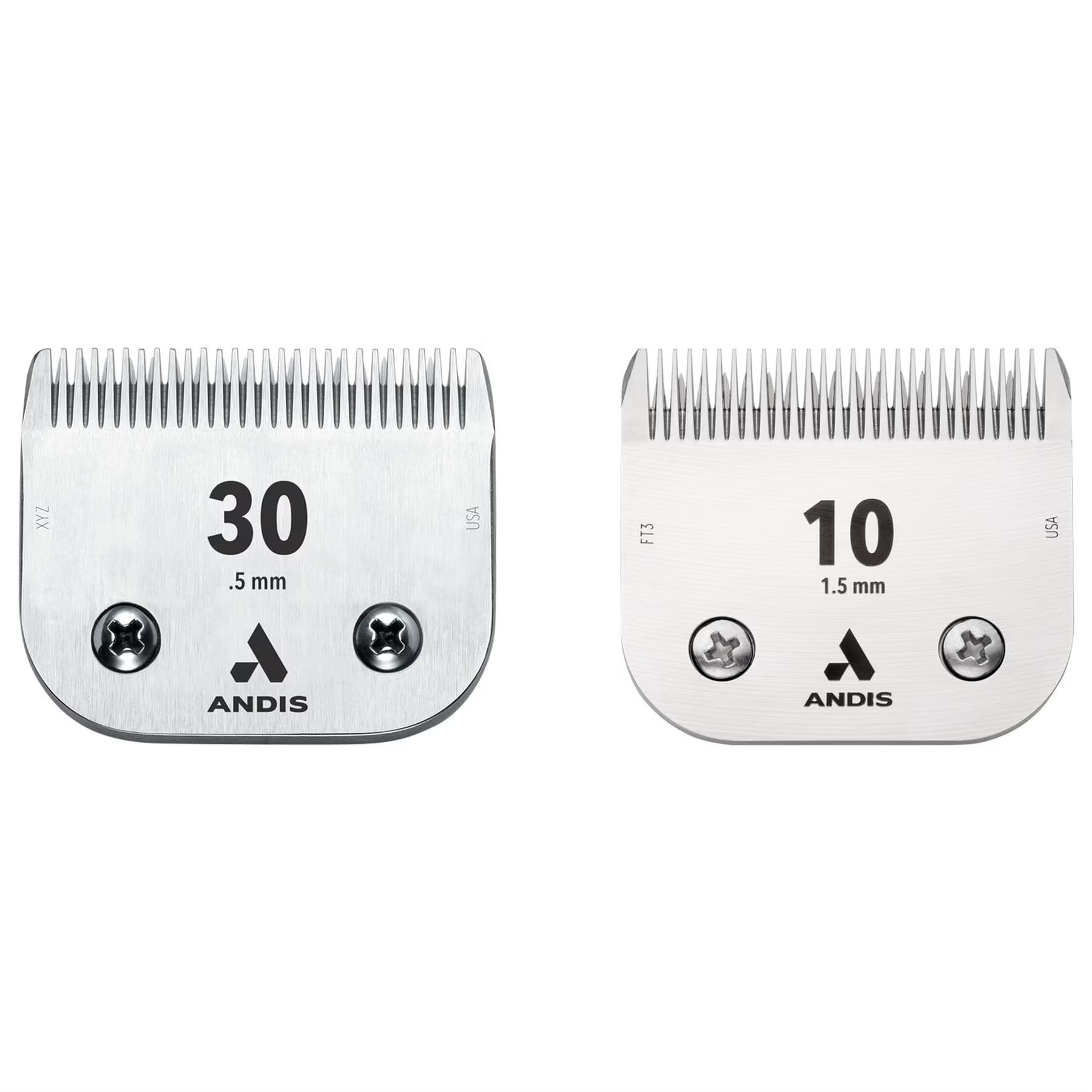 Andis Andis UltraEdge Detachable Blade, #10, 1/16″, 1.5mm + UltraEdge Detachable Blade, #30, 1/50″, 0.5mm
