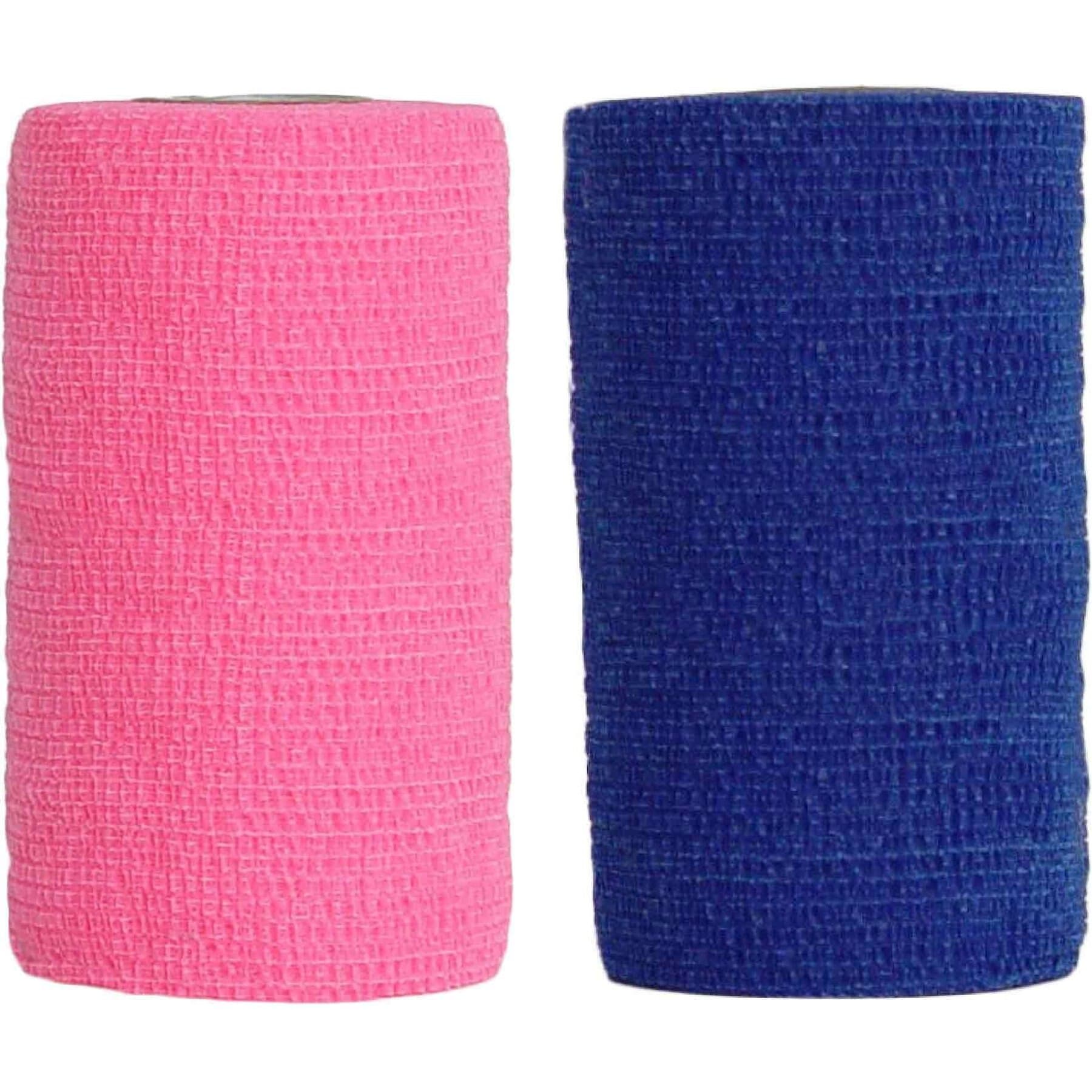 Andover Healthcare Andover Healthcare CoFlex Vet Horse, Dog & Cat Bandage, Neon Pink, 4-in & Andover Healthcare CoFlex Vet Horse, Dog & Cat Bandage, Blue, 4-in