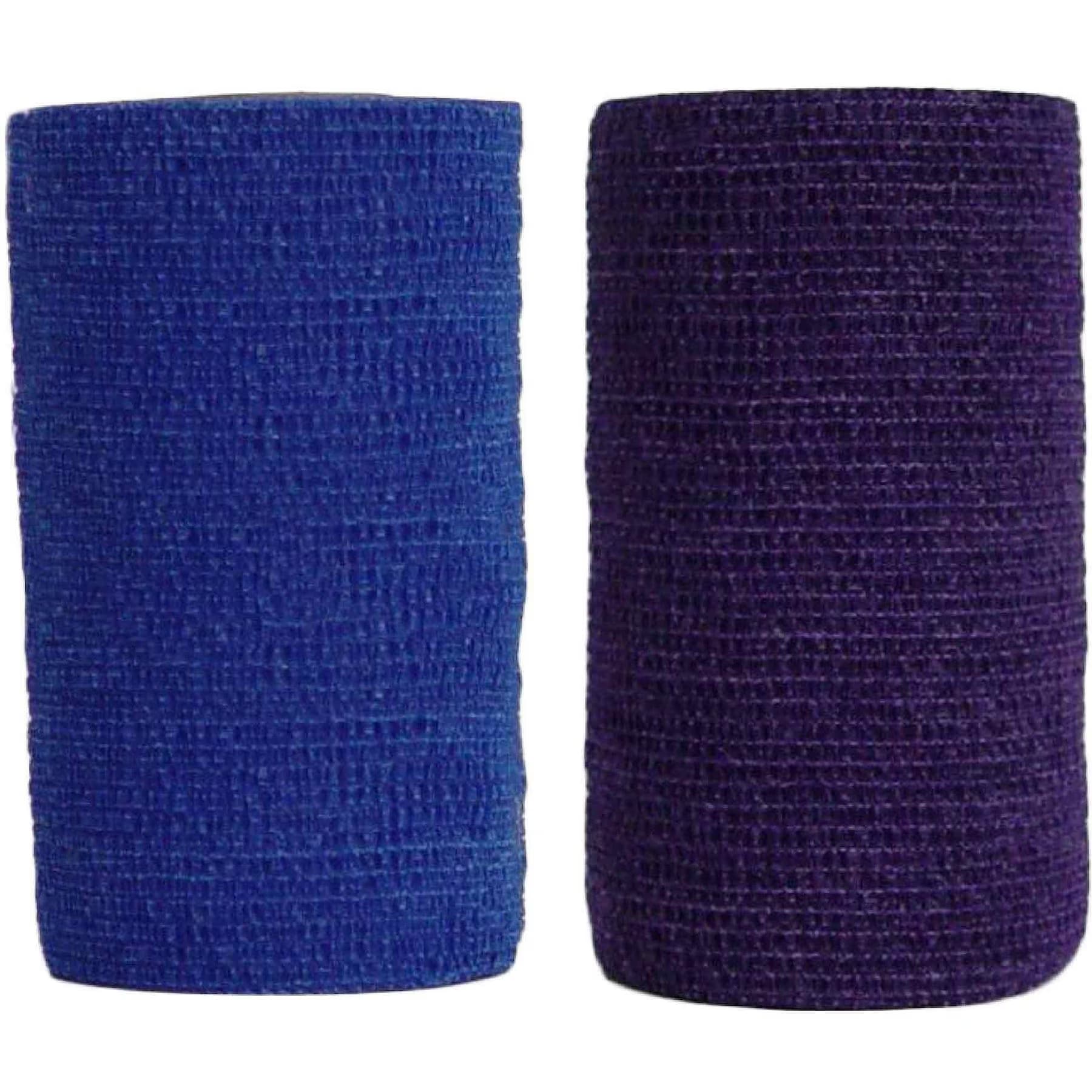 Andover Healthcare Andover Healthcare CoFlex Vet Horse, Dog & Cat Bandage, Purple, 4-in & Andover Healthcare CoFlex Vet Horse, Dog & Cat Bandage, Blue, 4-in