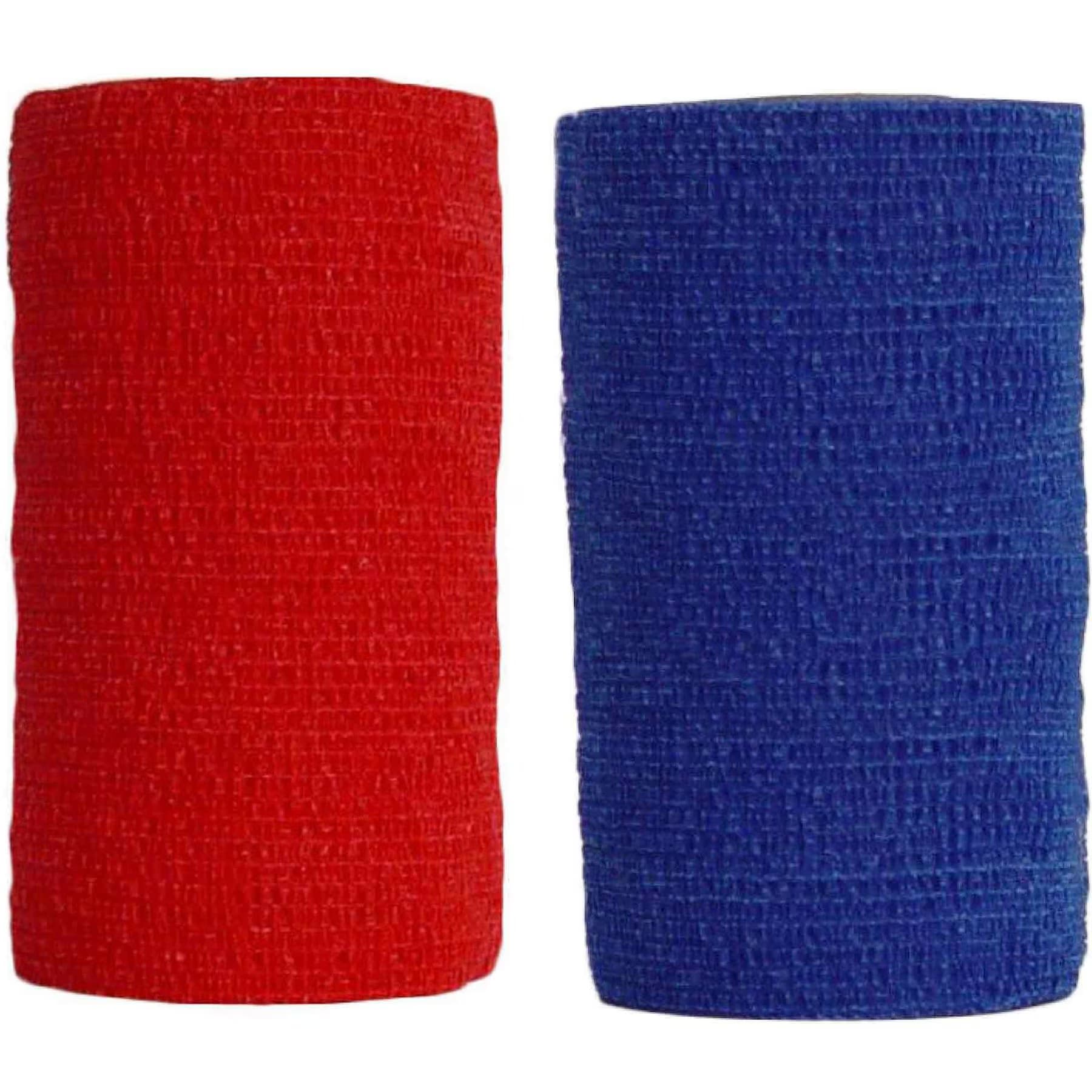 Andover Healthcare Andover Healthcare CoFlex Vet Horse, Dog & Cat Bandage, Red, 4-in & Andover Healthcare CoFlex Vet Horse, Dog & Cat Bandage, Blue, 4-in