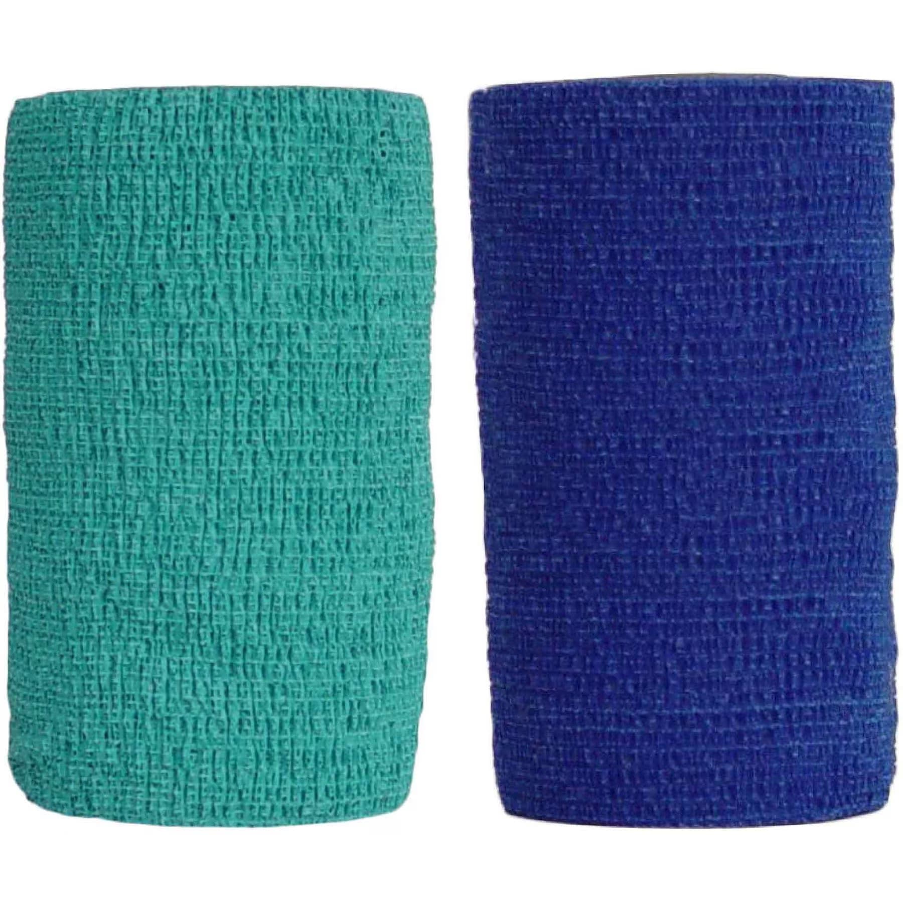 Andover Healthcare Andover Healthcare CoFlex Vet Horse, Dog & Cat Bandage, Teal, 4-in & Andover Healthcare CoFlex Vet Horse, Dog & Cat Bandage, Blue, 4-in