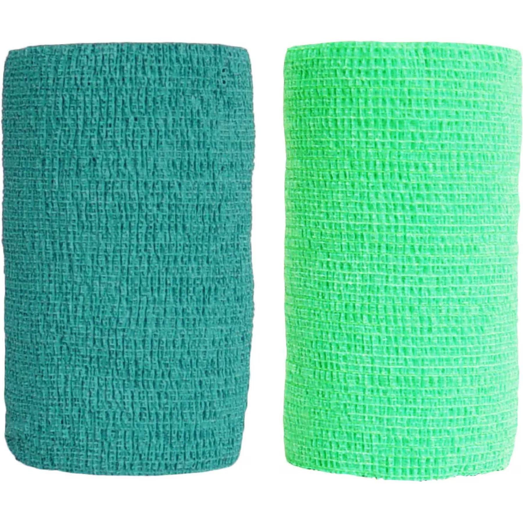 Andover Healthcare Andover Healthcare CoFlex Vet Horse, Dog & Cat Bandage, Teal, 4-in & Andover Healthcare CoFlex Vet Horse, Dog & Cat Bandage, Neon Green, 4-in