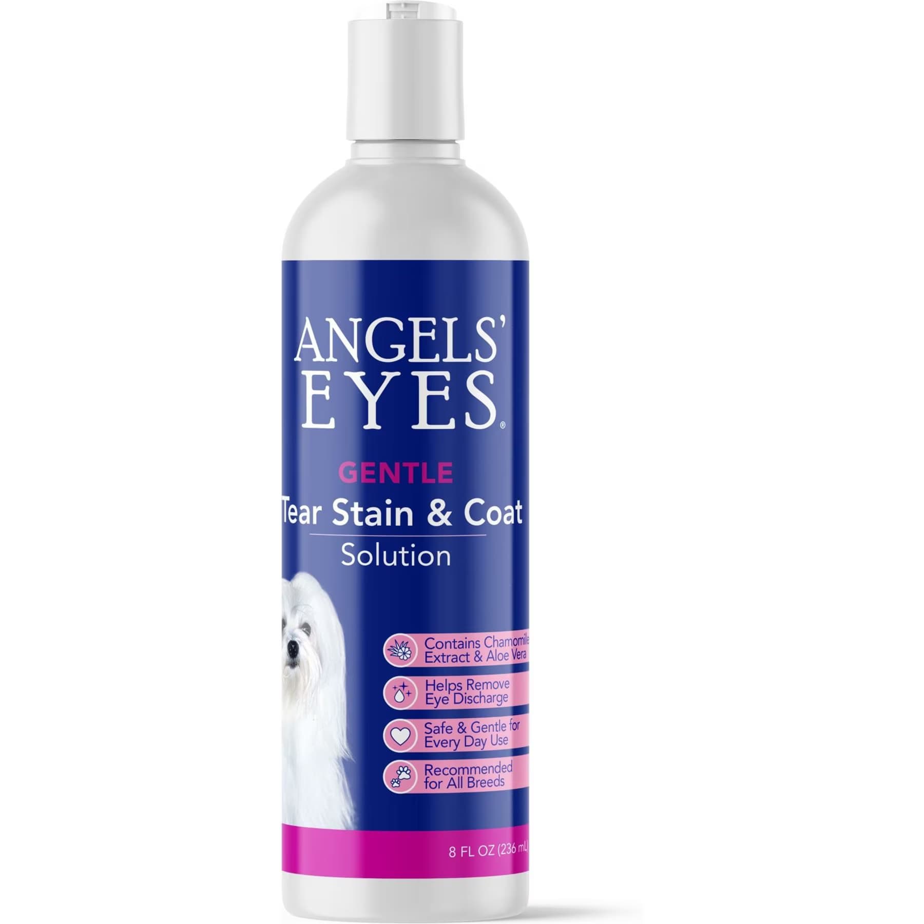 Angels' Eyes Angels’ Eyes Gentle Tear Stain & Coat Solution for Dogs, 8-fl oz bottle