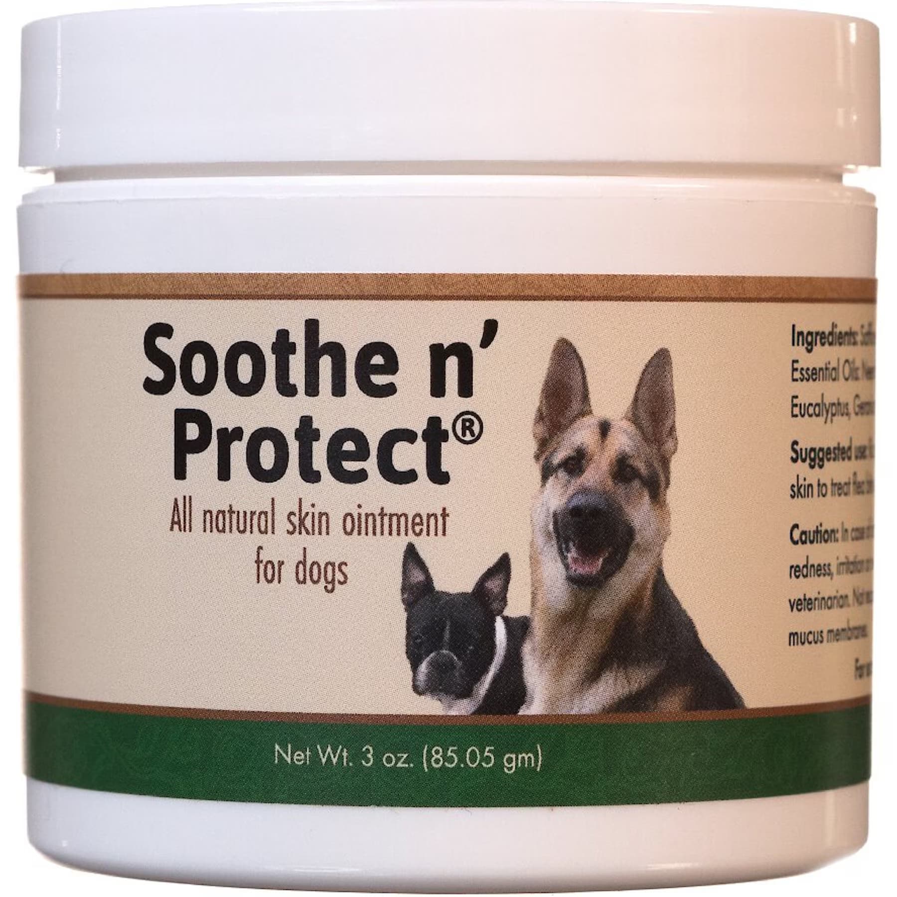 Animal Health Solutions Animal Health Solutions Soothe n’ Protect All Natural Skin Ointment for Dogs, 3-oz jar
