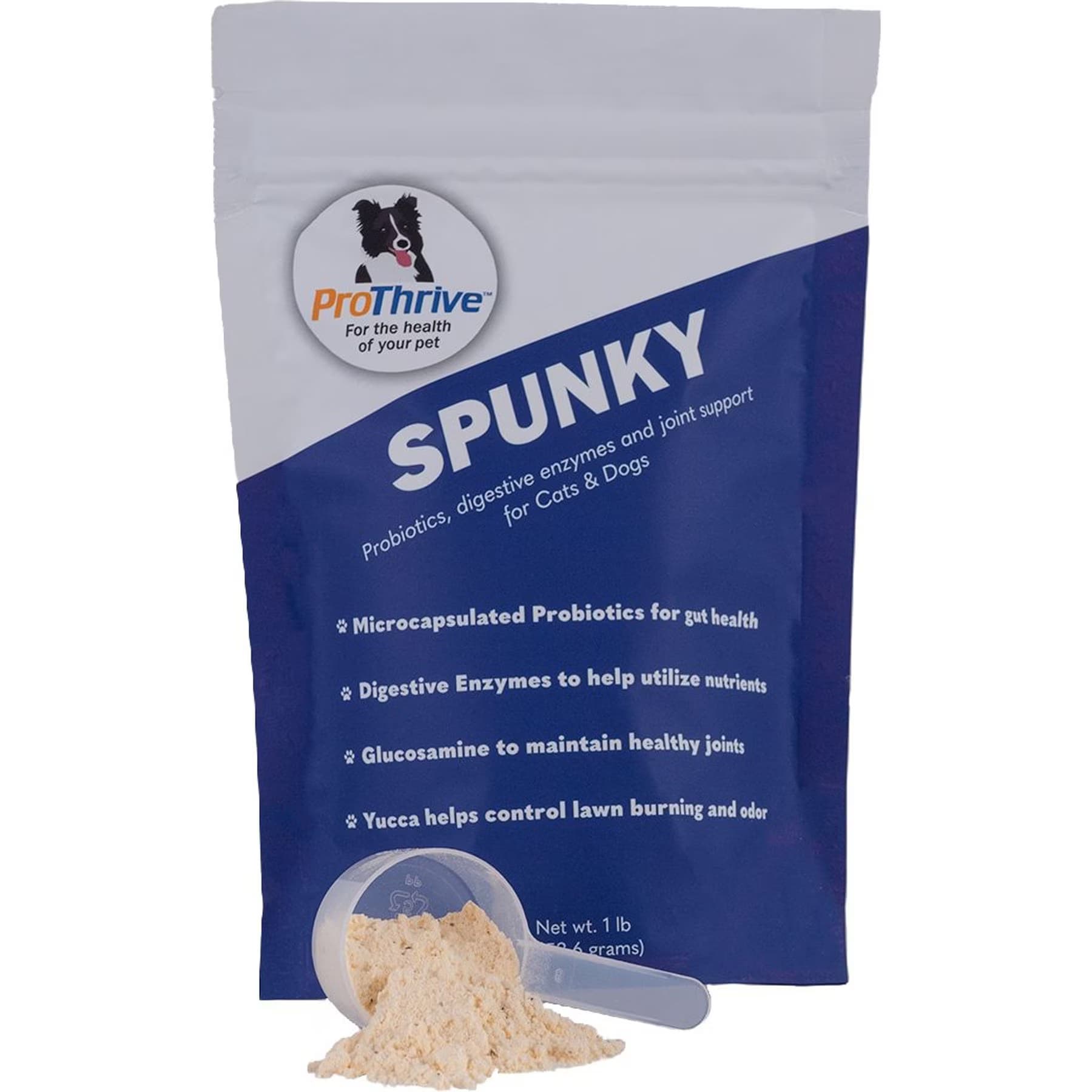 Animal Health Solutions Animal Health Solutions Spunky Probiotics, Enzymes Yucca & Glucosamine Dog & Cat Supplement