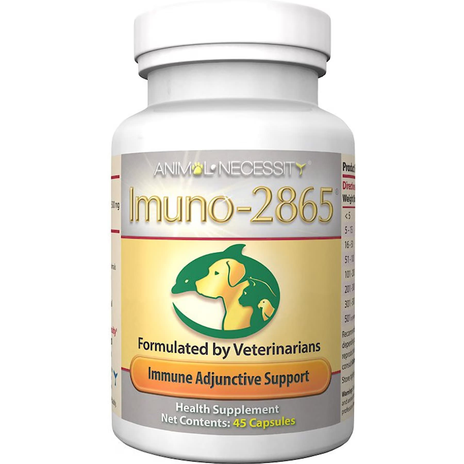 Animal Necessity Animal Necessity Imuno-2865 Natural Immune Adjunctive Support Dog & Cat Supplement