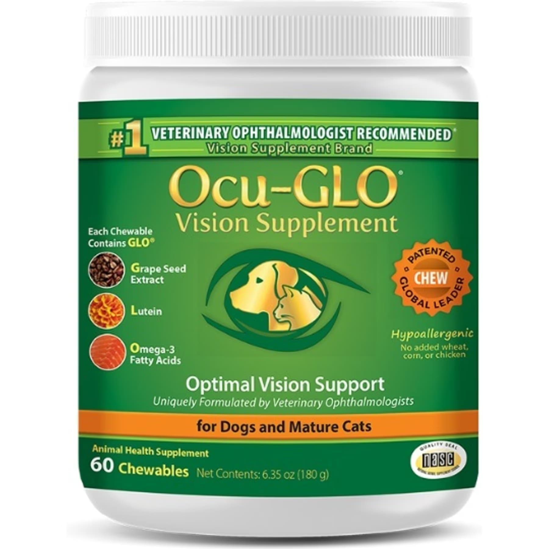 Animal Necessity Animal Necessity Ocu-GLO Optimal Vision Support Soft Chew Dog & Cat Supplement