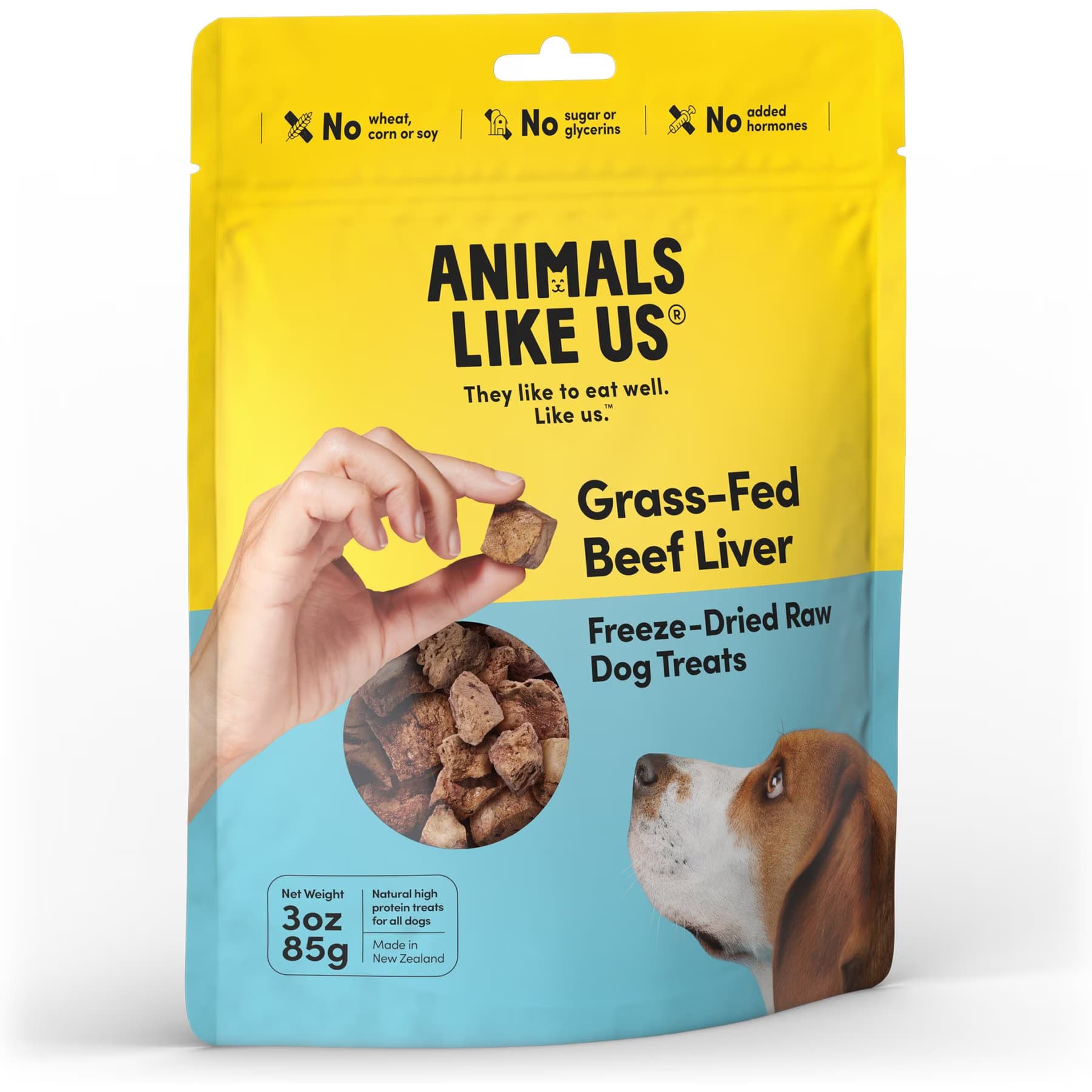 Animals Like Us Animals Like Us Grass-Fed Beef Liver Grain-Free Freeze-Dried Raw Dog Treats