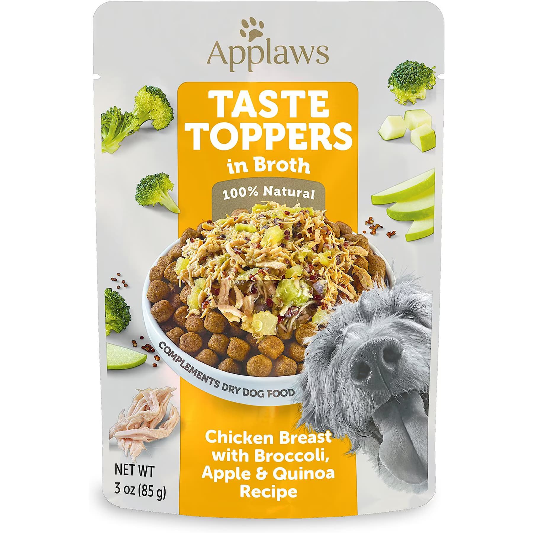 Applaws Applaws Taste Toppers Chicken, Broccoli, Apple & Quinoa in Broth Wet Dog Food Topper