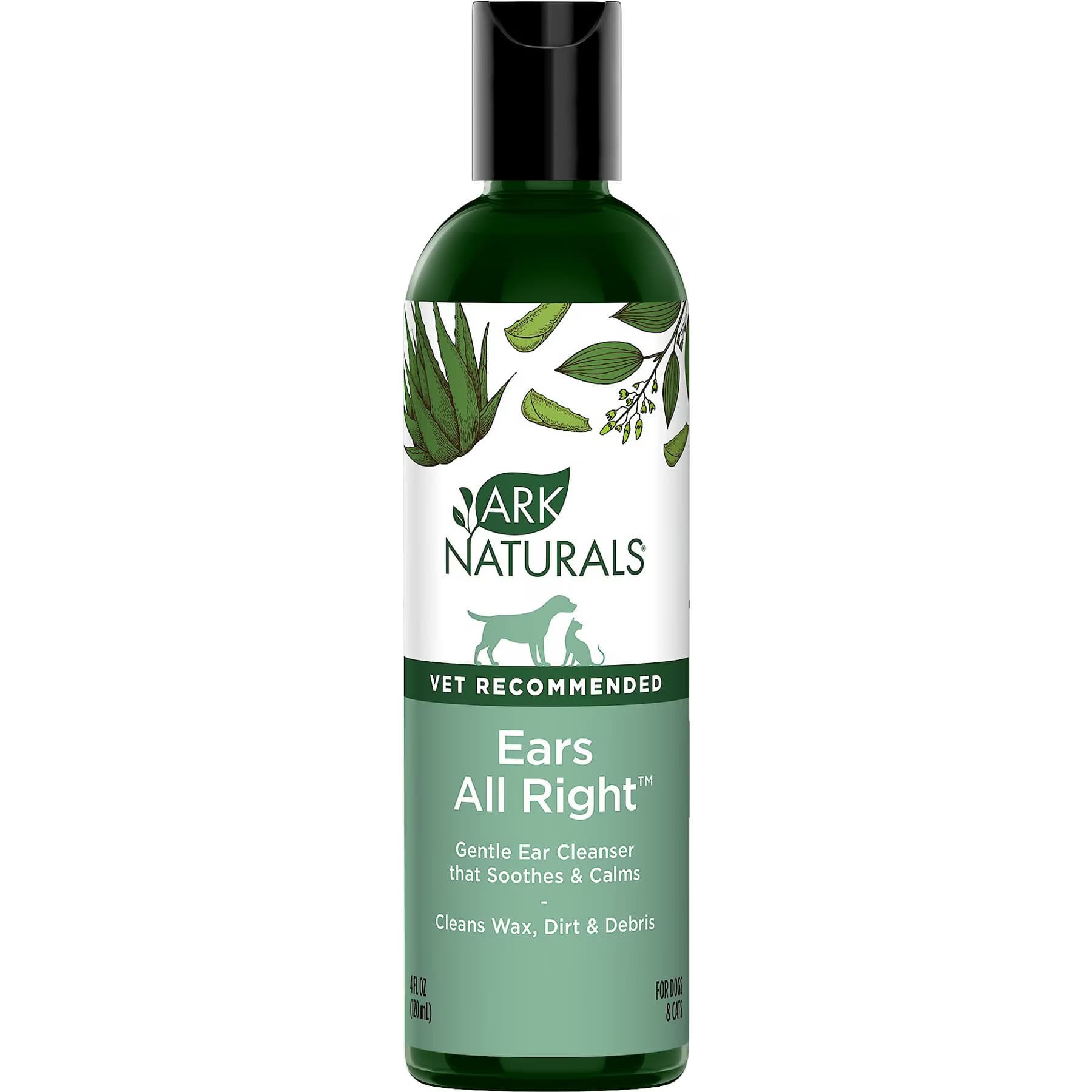 Ark Naturals Ark Naturals Ears All Right Dog & Cat Gentle Cleaning Lotion, 4-fl oz bottle