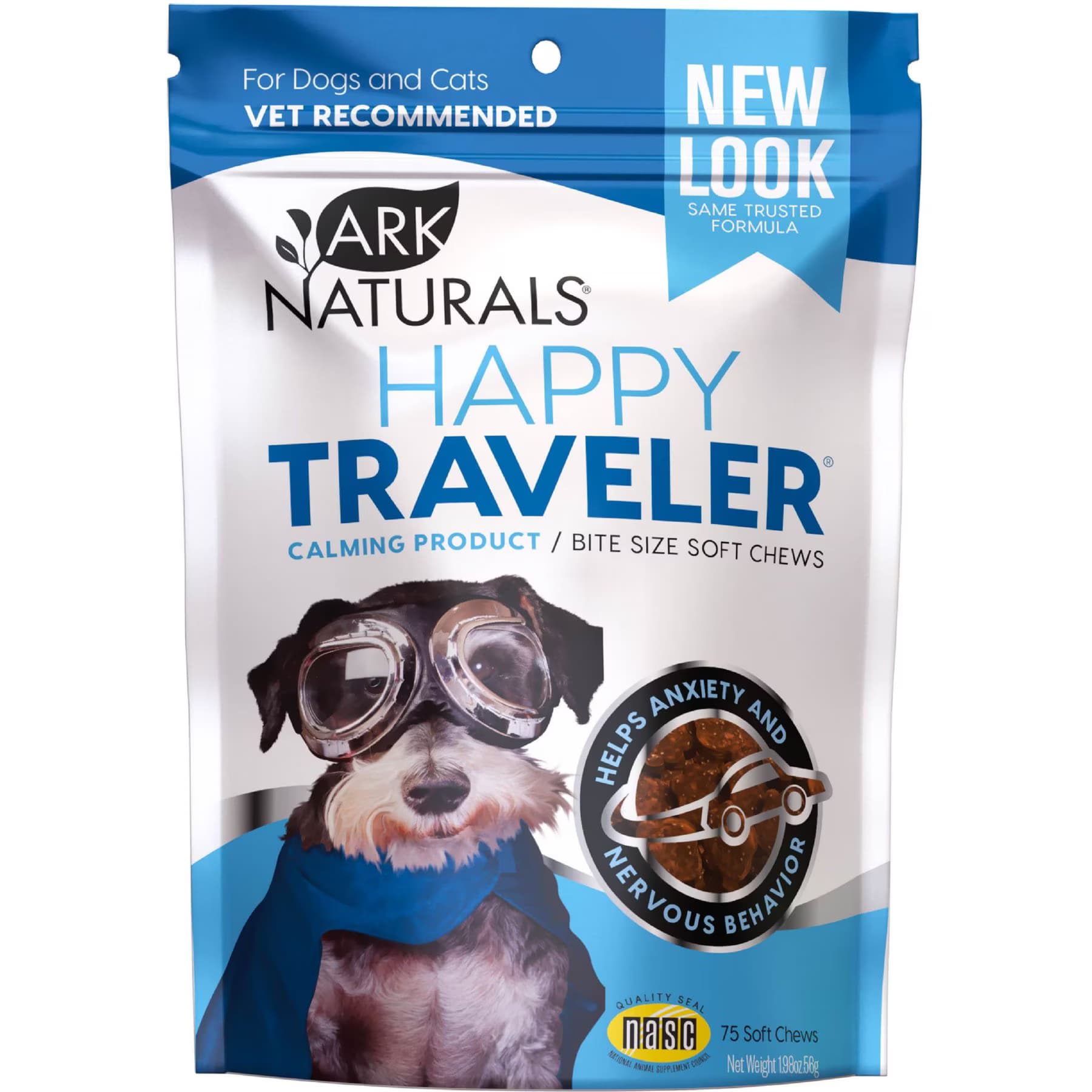 Ark Naturals Ark Naturals Happy Traveler Soft Chew Calming Supplement for Dogs & Cats