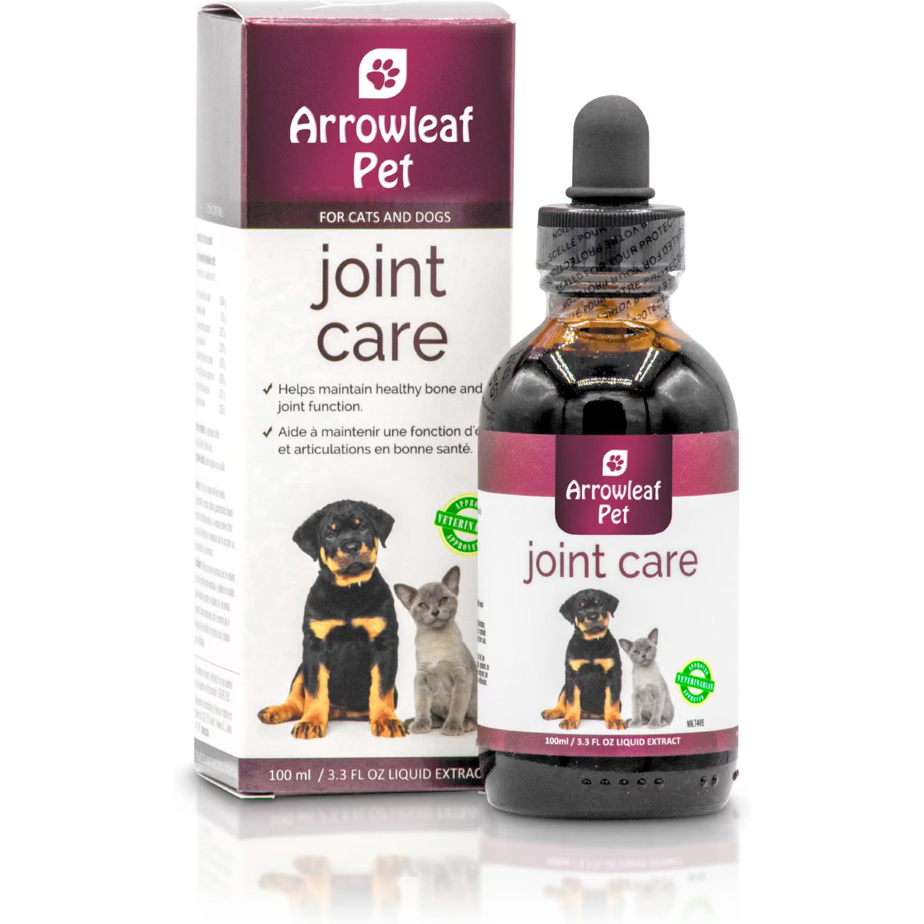Arrowleaf Pet Arrowleaf Pet Joint Care Hip & Joint Mobility Liquid Supplement for Cats & Dogs 100-ml bottle