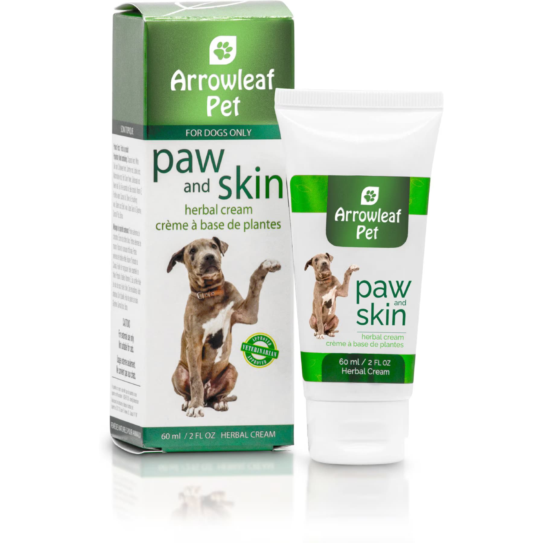 Arrowleaf Pet Paw & Skin Moisturizing Hot Spot Relief First Aid Cream for Dogs, 60-ml tube — view 2