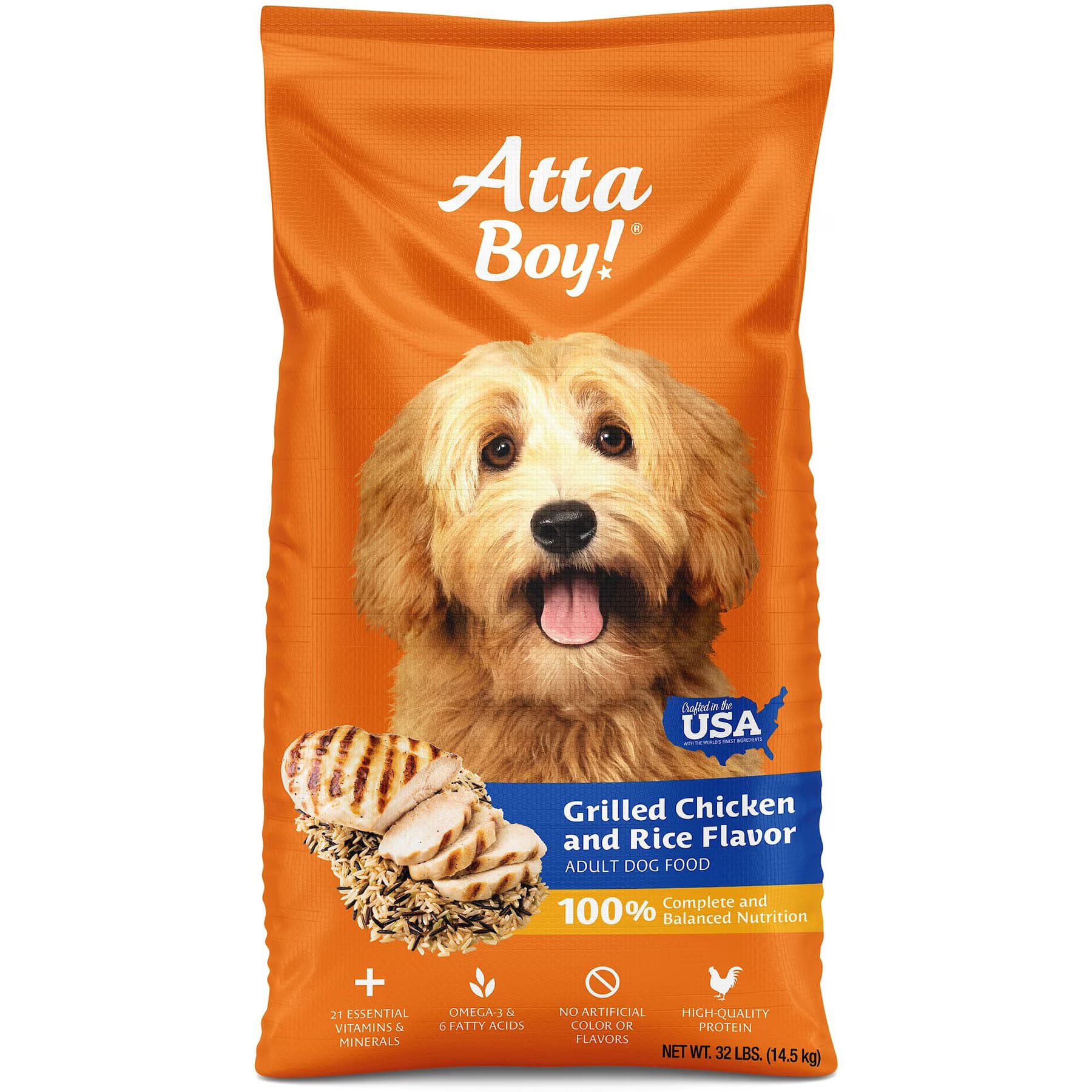 Atta Boy Grilled Chicken & Rice Flavor Dry Dog Food — view 3