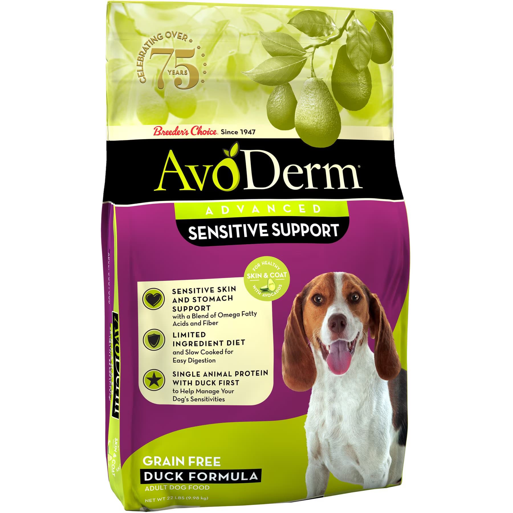 AvoDerm AvoDerm Natural Grain-Free Sensitive Support Duck Recipe Adult Dry Dog Food