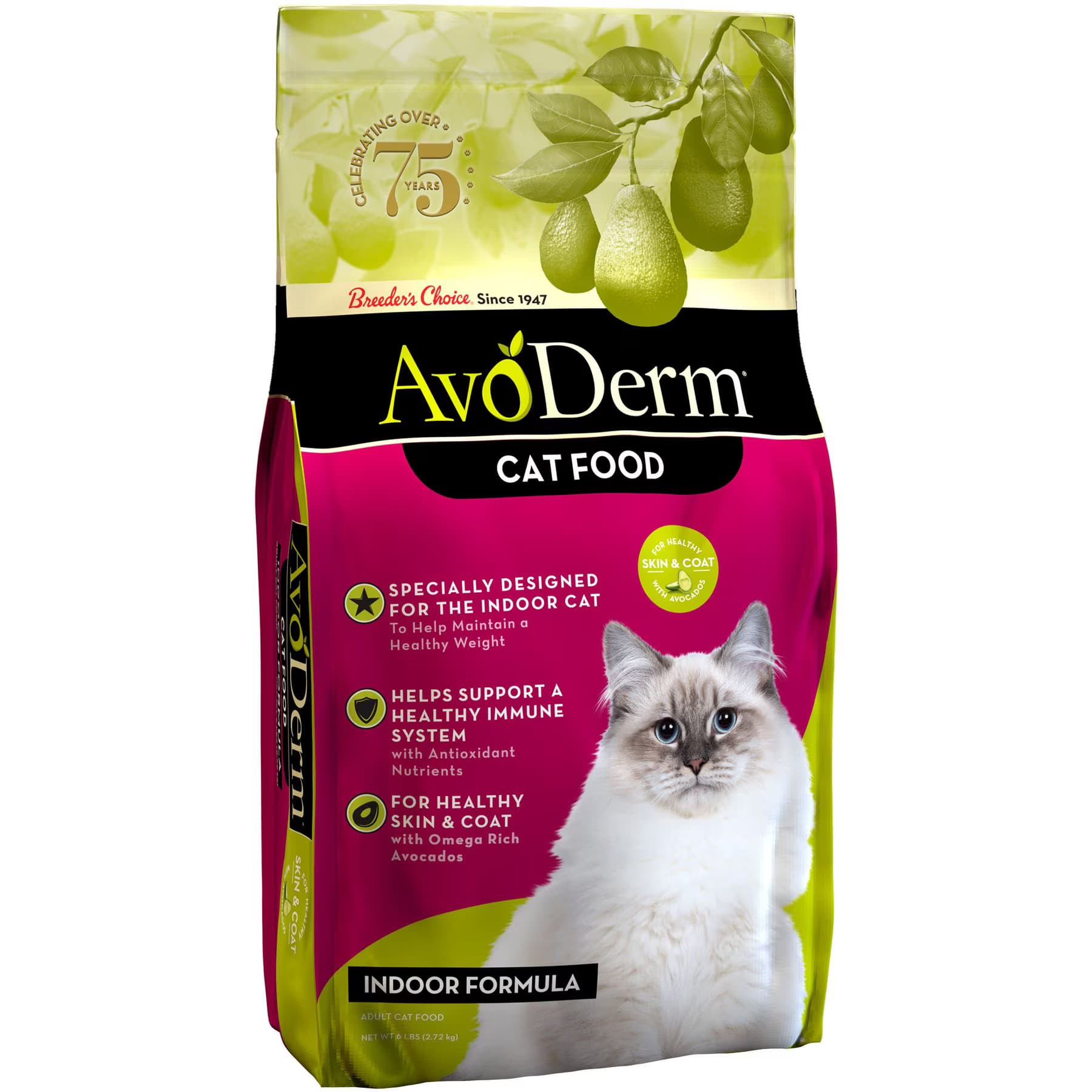 X - AvoDerm Natural Indoor Hairball Care Formula Adult Dry Cat Food — view 3