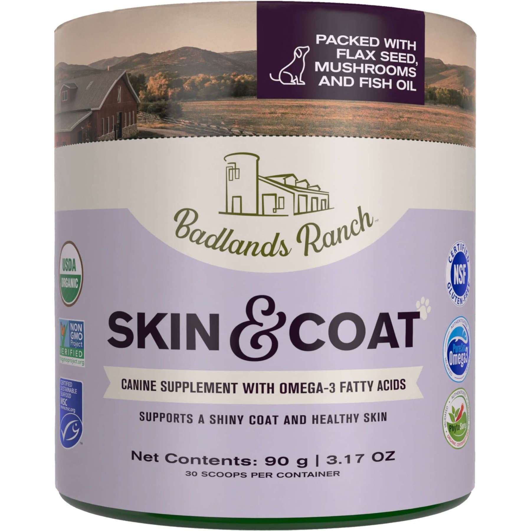 Badlands Ranch Badlands Ranch Healthy Support Skin & Coat Powder Supplement for Dogs