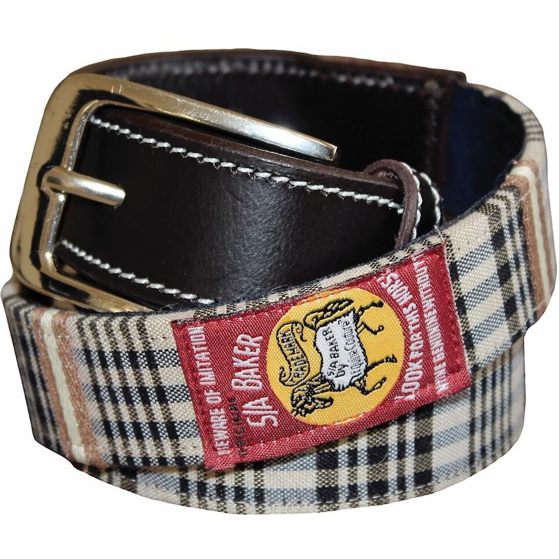 Baker Ladies Classic Plaid Belt, X-Large — view 4