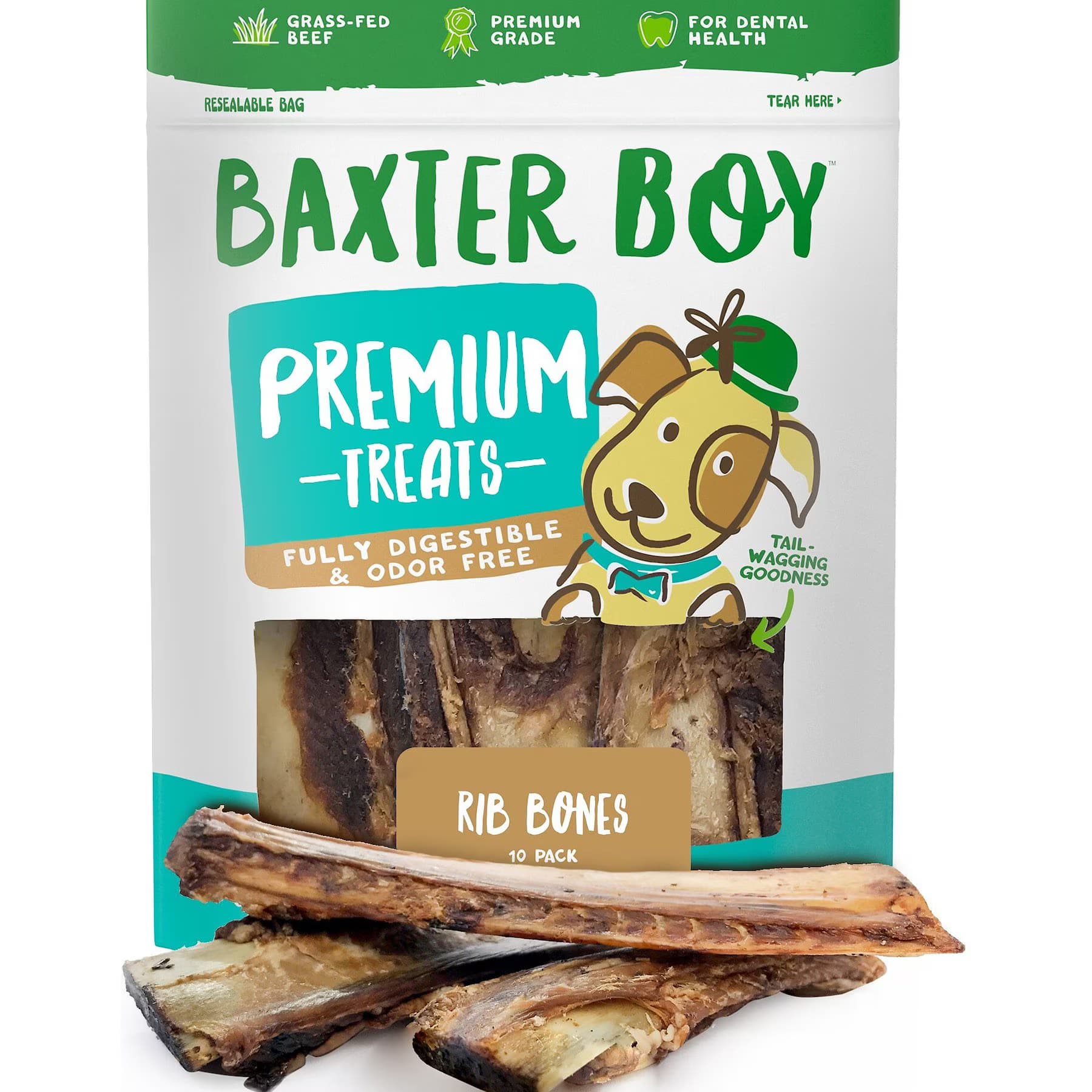 Baxter Boy Baxter Boy Beef Rib Bone Dog Treats