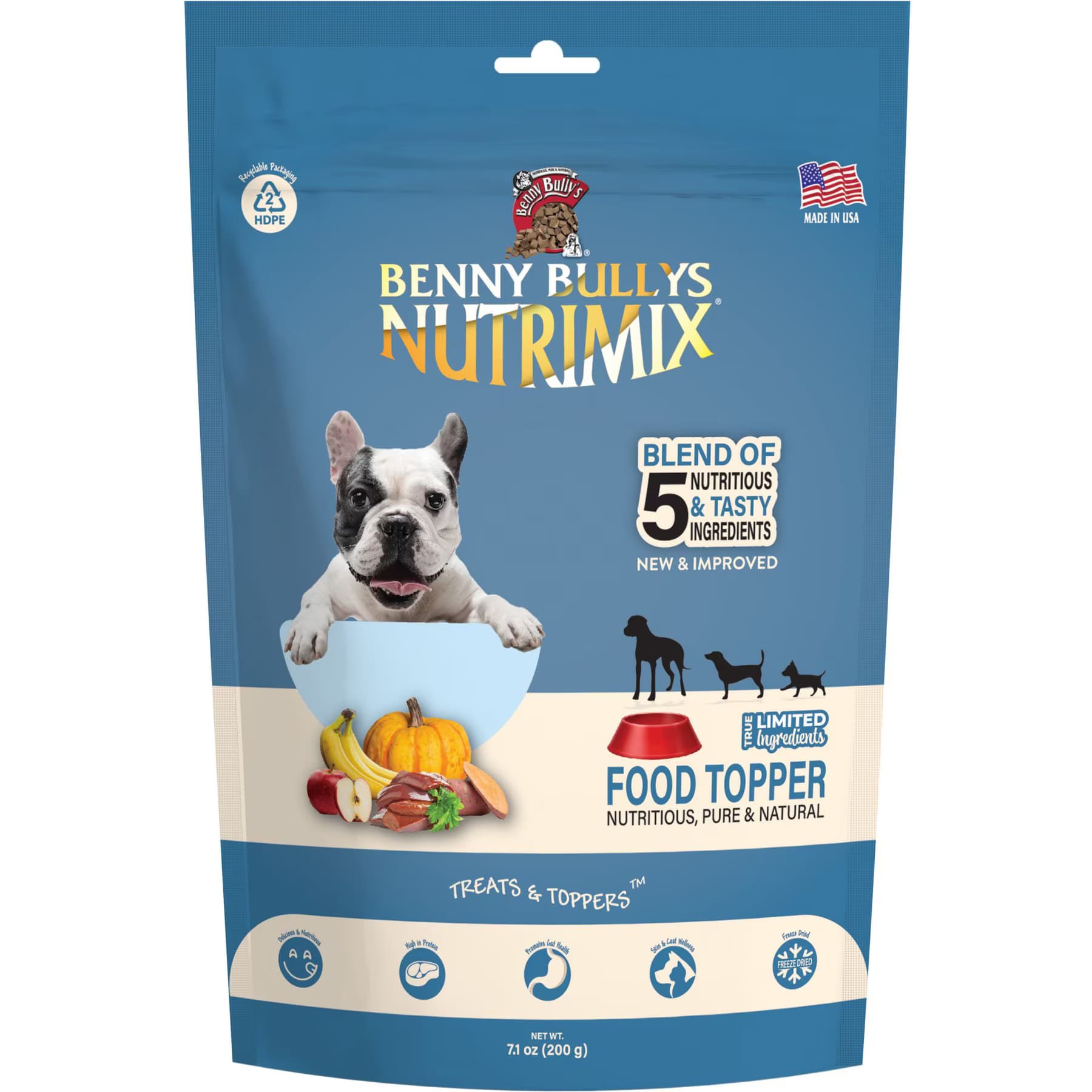 Benny Bullys Beef NutriMix Raw Freeze-Dried Dog Food Topper — view 2