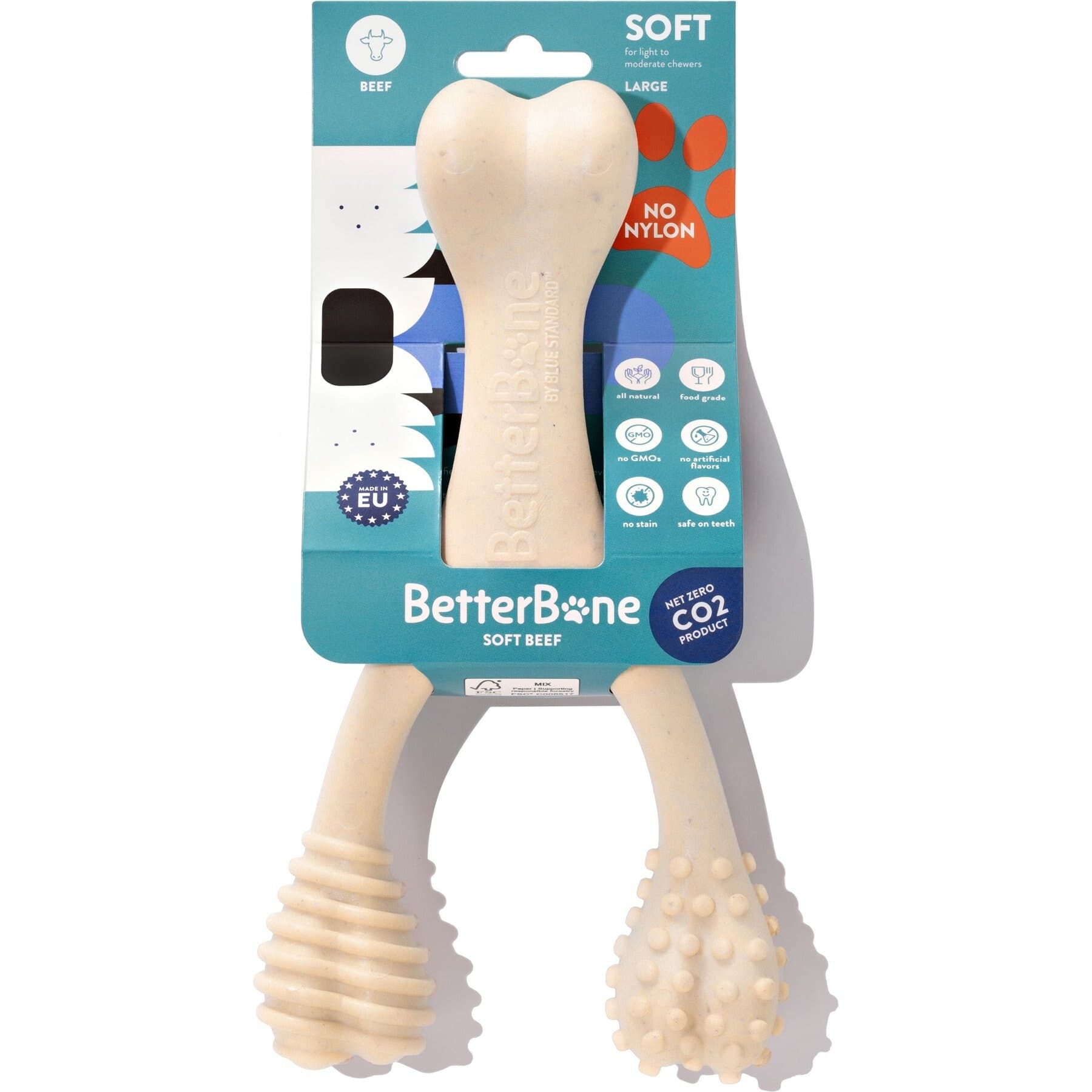 BetterBone BetterBone Soft Density Classic Beef Flavor Dog Chew Toy, Large