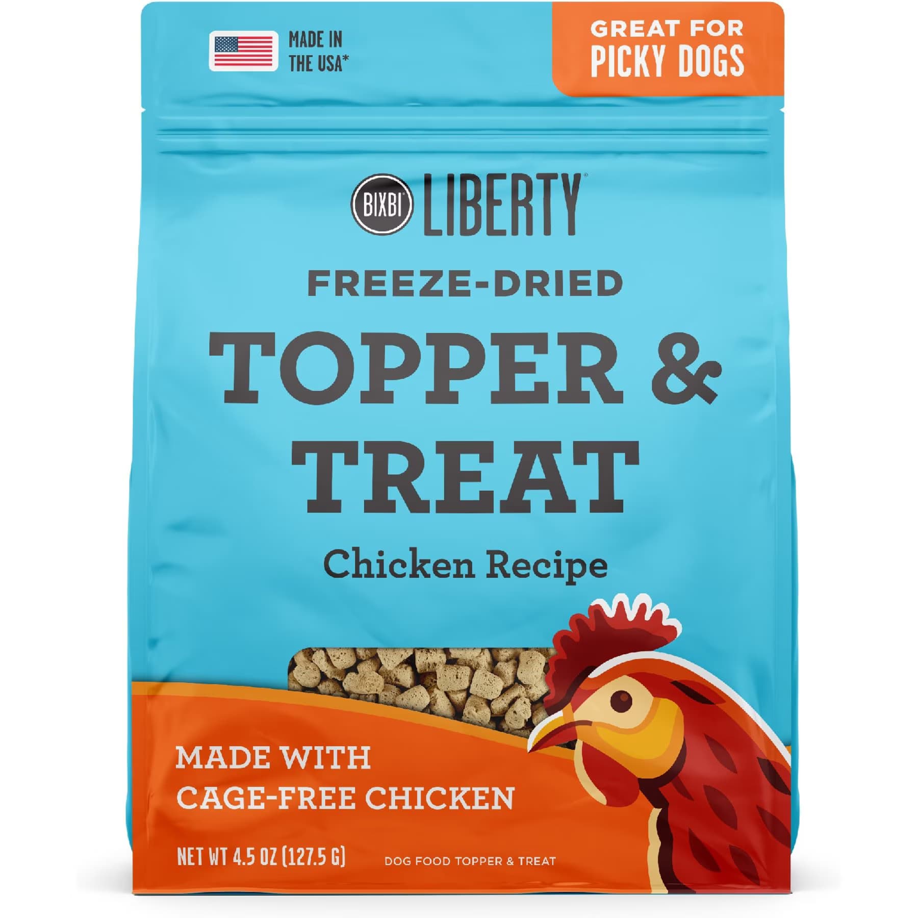 BIXBI BIXBI Liberty Chicken Recipe Freeze-Dried Dog Topper & Treat