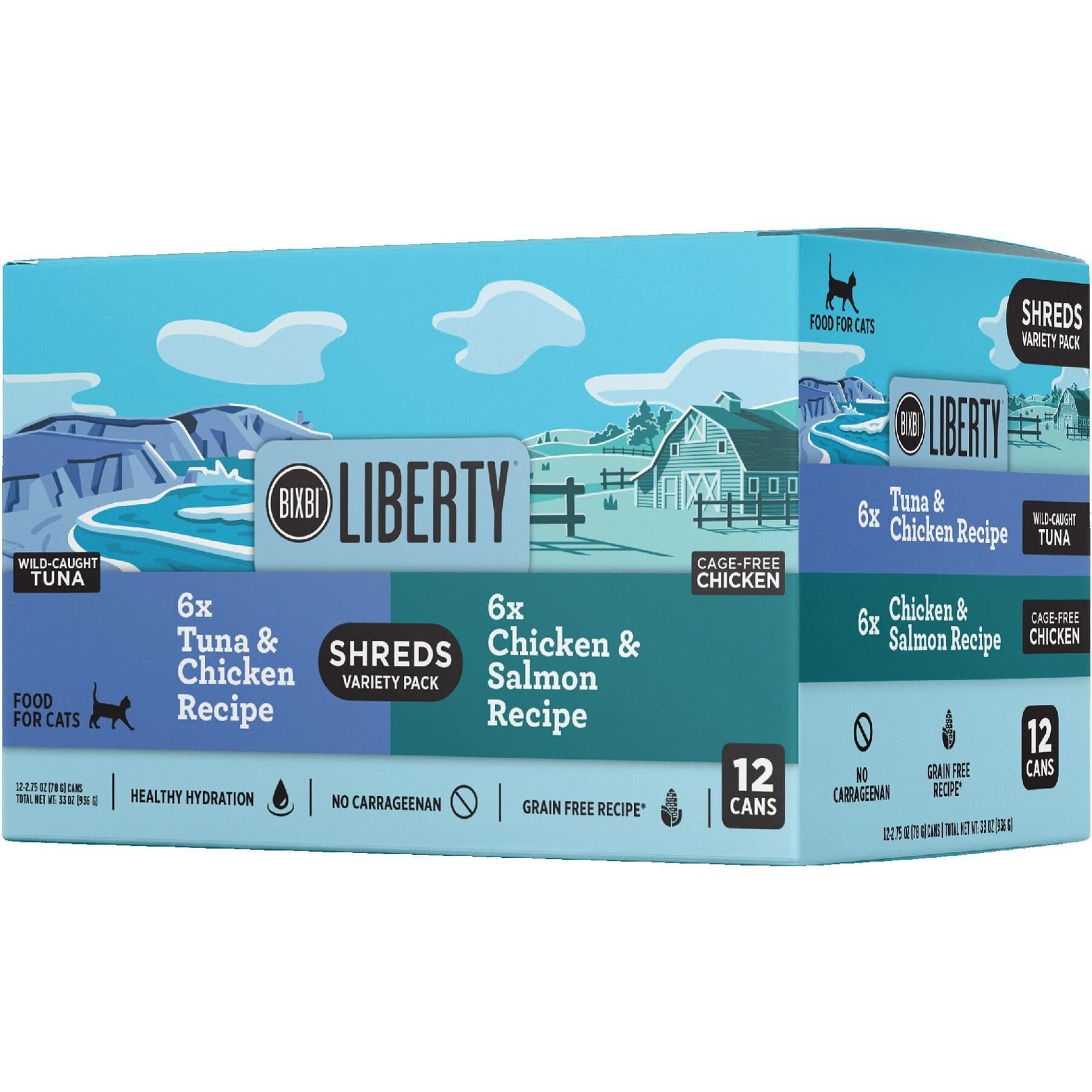 BIXBI BIXBI LIBERTY Chicken, Salmon & Tuna recipe Grain-Free Wet Cat Food