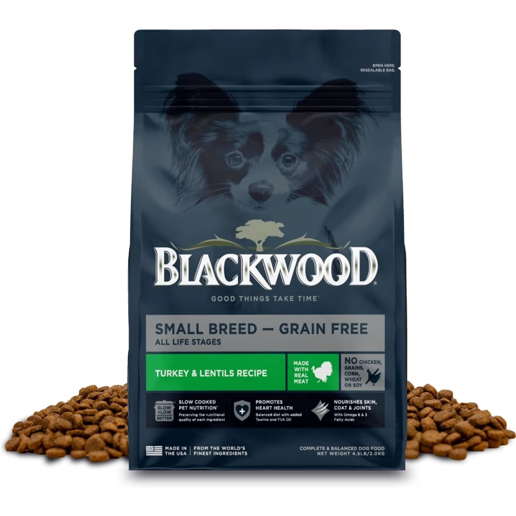 Blackwood Small Breed Grain-Free Turkey & Lentils Recipe All Life Stages Dry Dog Food — view 3