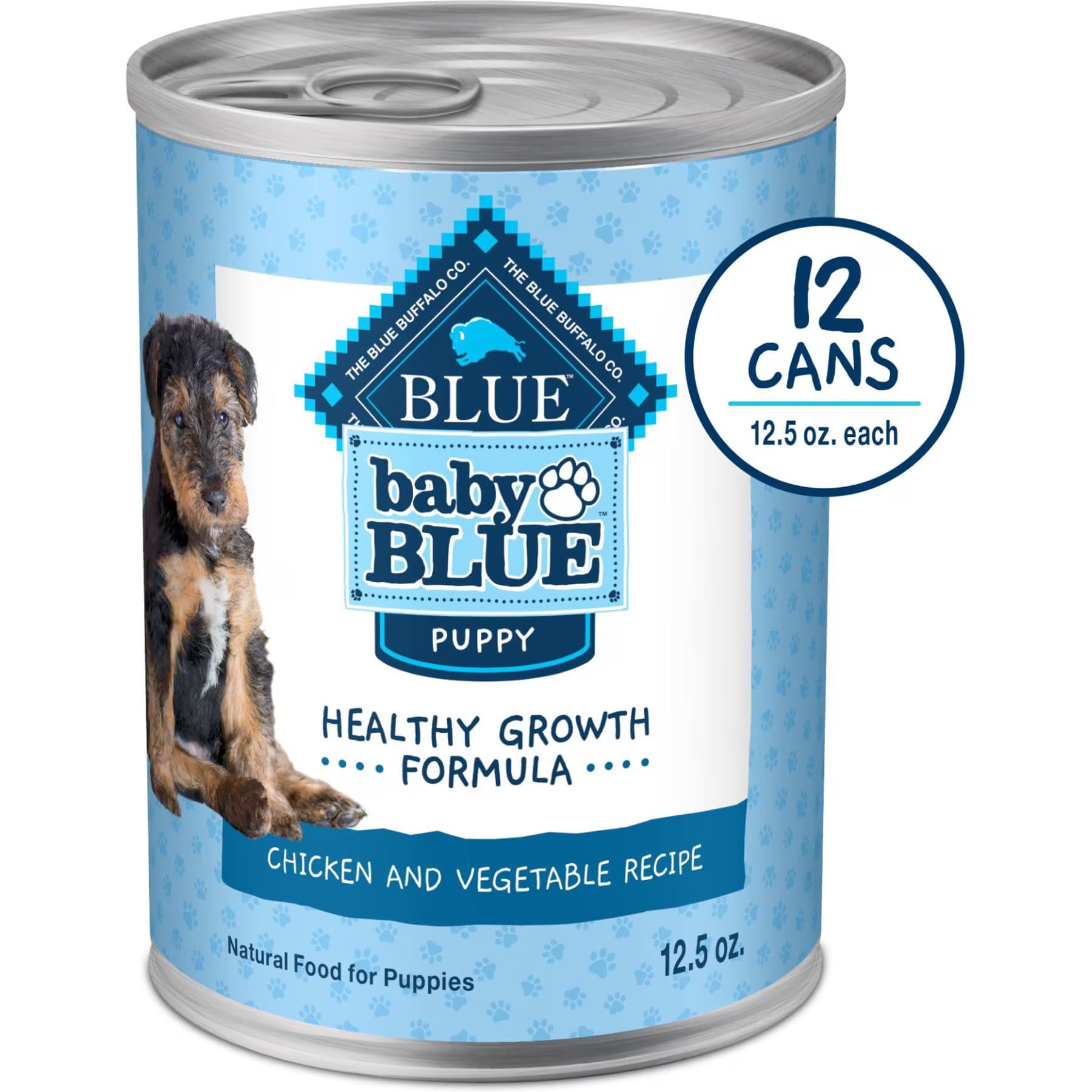 Blue Buffalo X- Blue Buffalo Baby Blue Healthy Growth Formula Natural Chicken & Vegetable Recipe Puppy Wet Food