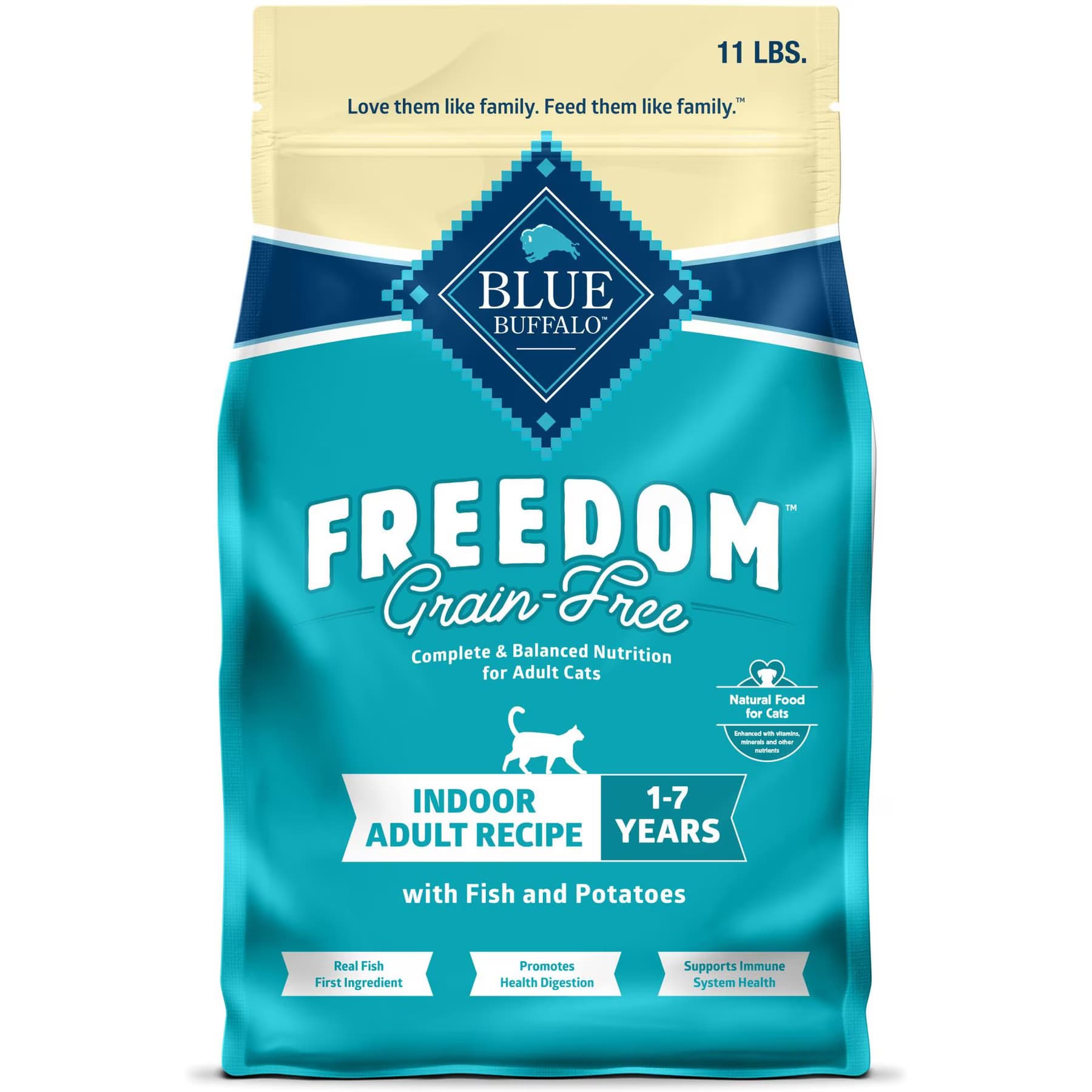 Blue Buffalo Blue Buffalo Freedom Adult Fish Recipe Grain-Free Fish & Potato Dry Cat Food
