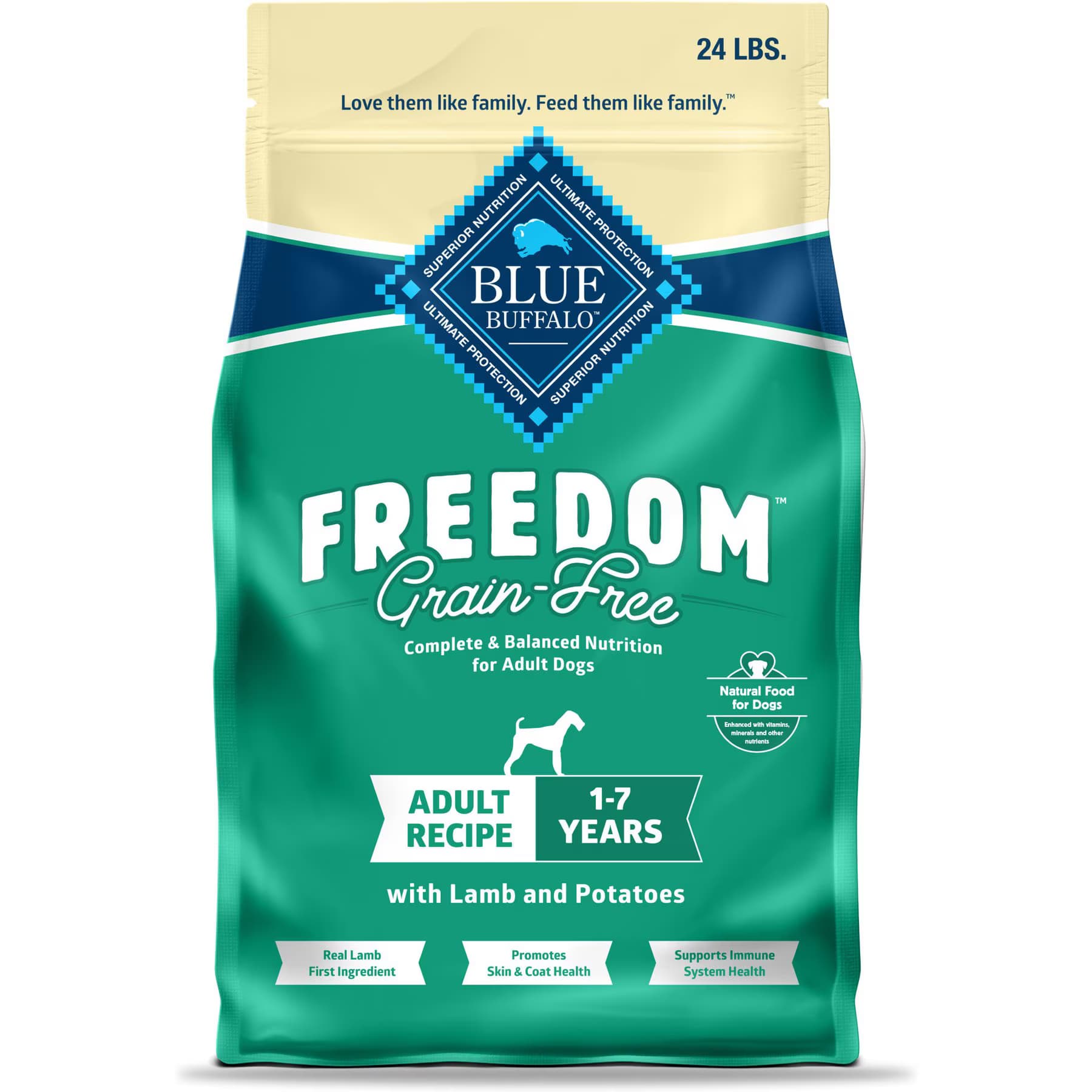 Blue Buffalo Freedom Adult Grain-Free Lamb & Potatoes Dry Dog Food — view 2