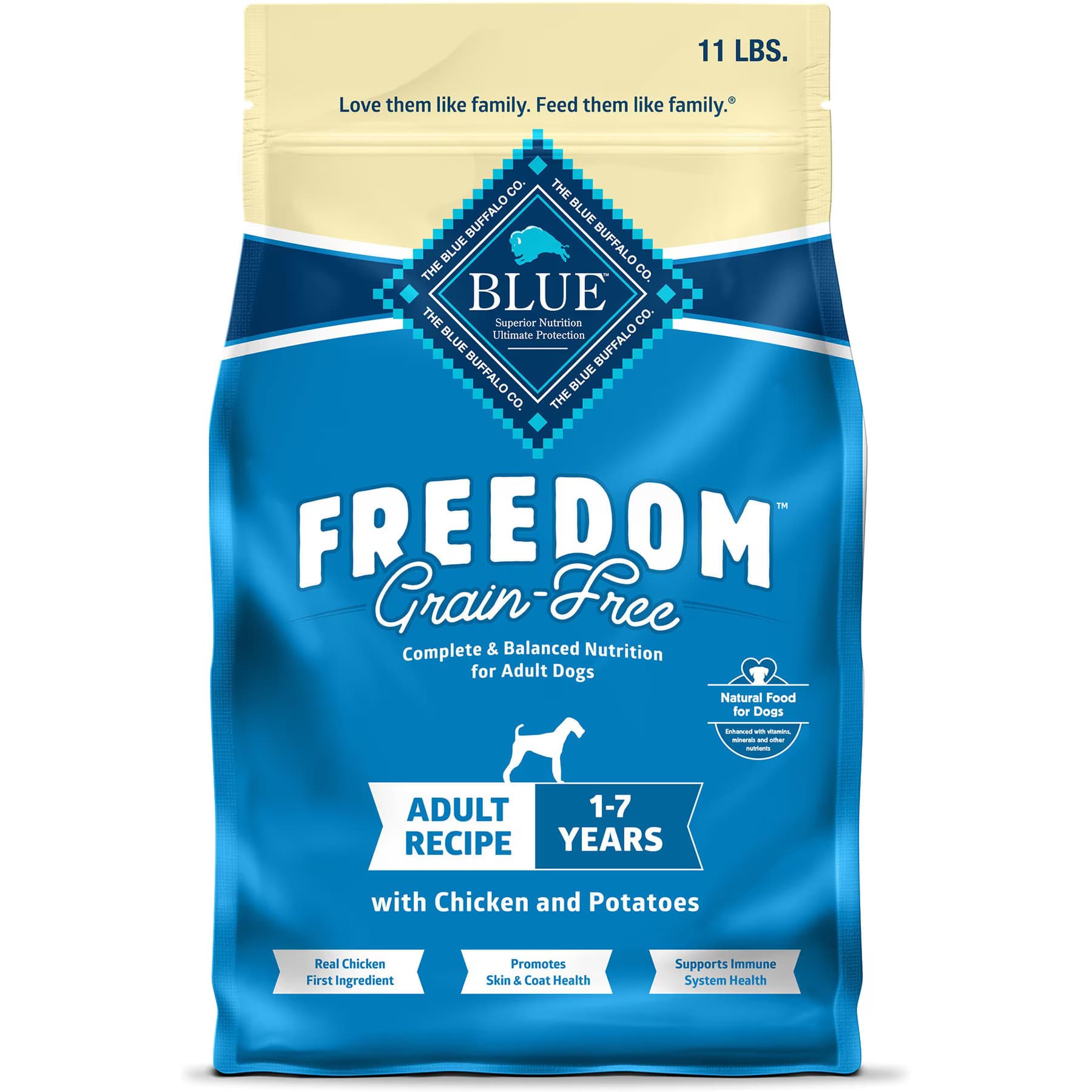 Blue Buffalo Freedom Complete & Balanced Nutrition Adult Grain-Free Chicken & Potatoes Dry Dog Food — view 3