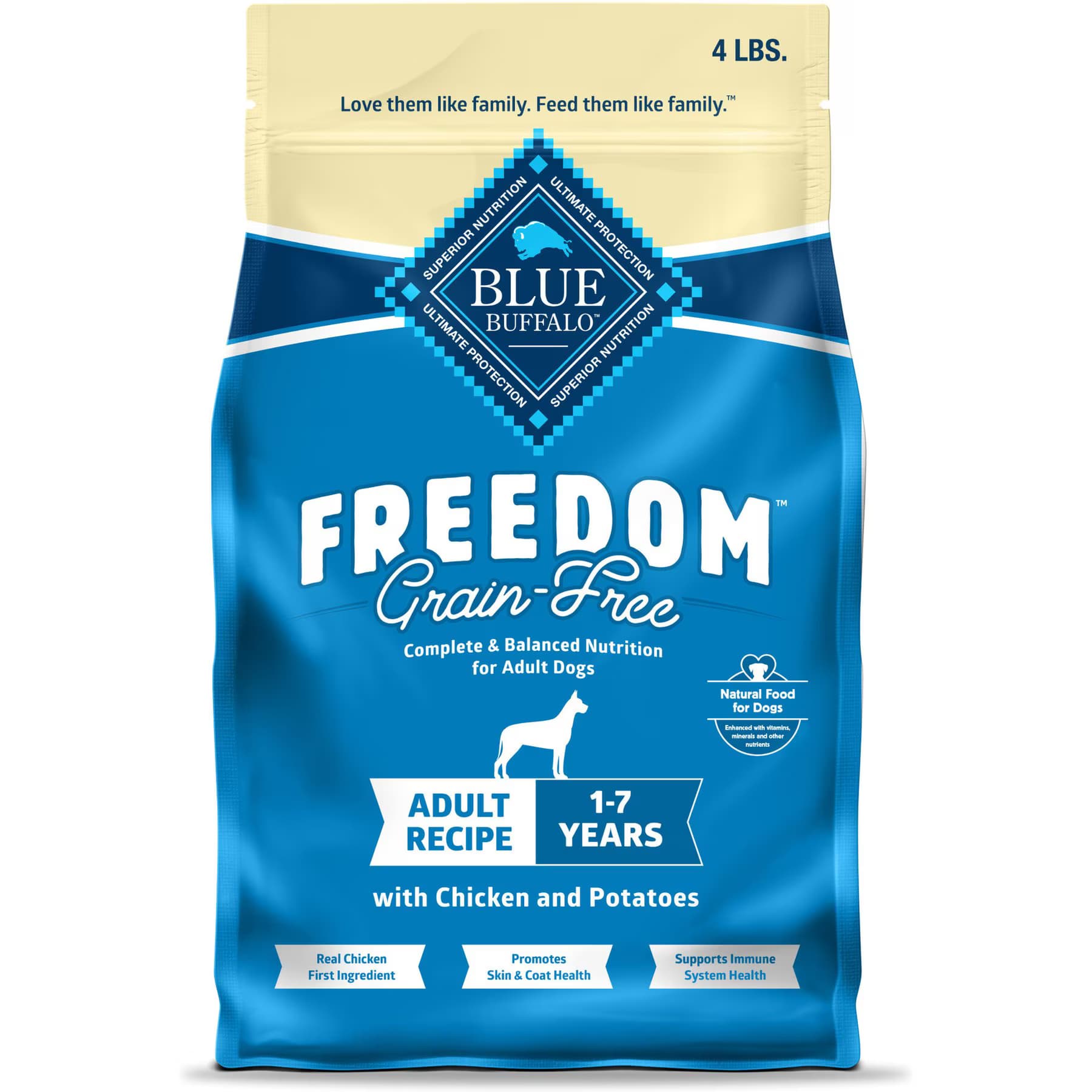 Blue Buffalo Blue Buffalo Freedom Complete & Balanced Nutrition Adult Grain-Free Chicken & Potatoes Dry Dog Food