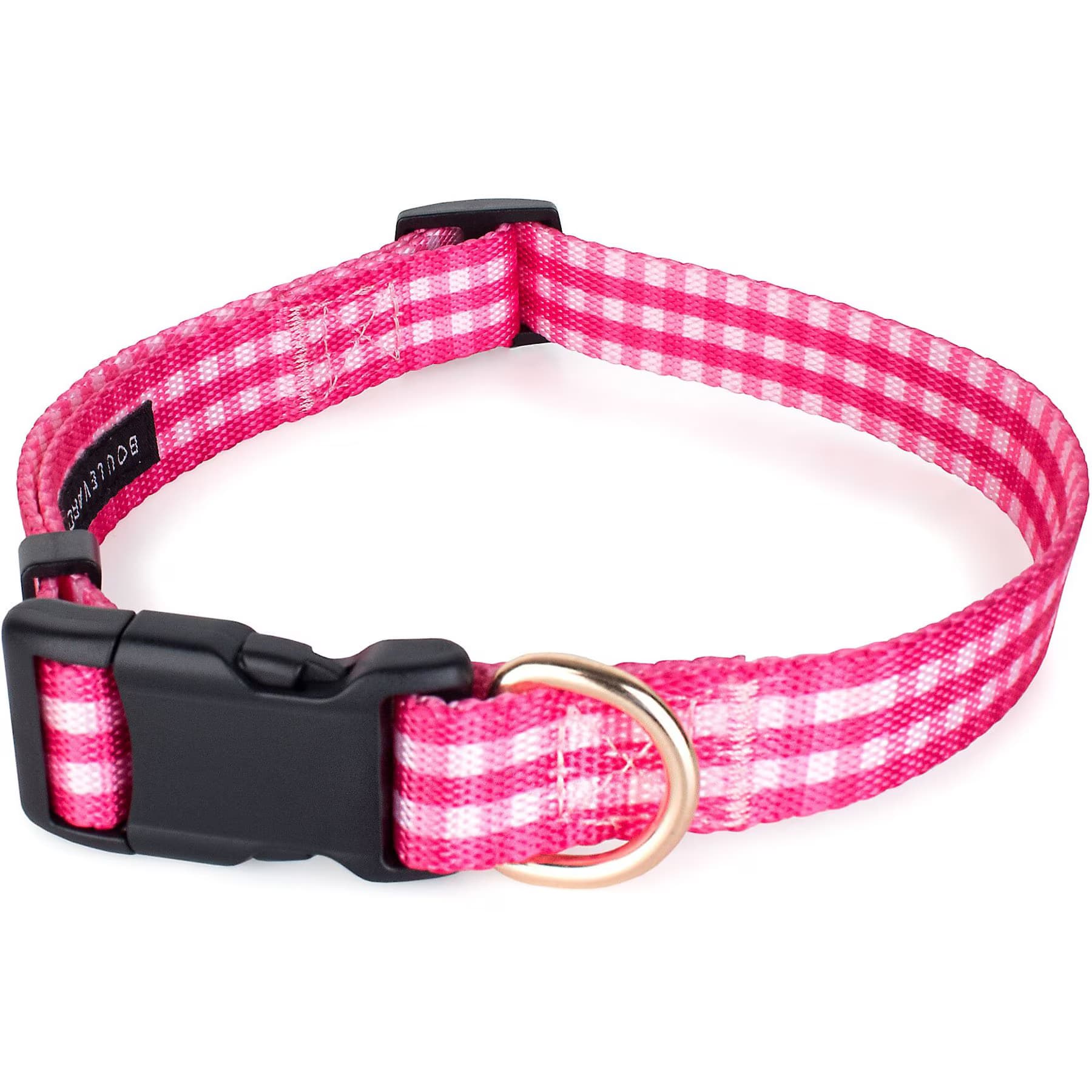 Boulevard Gingham Collar, Pink, Medium — view 3