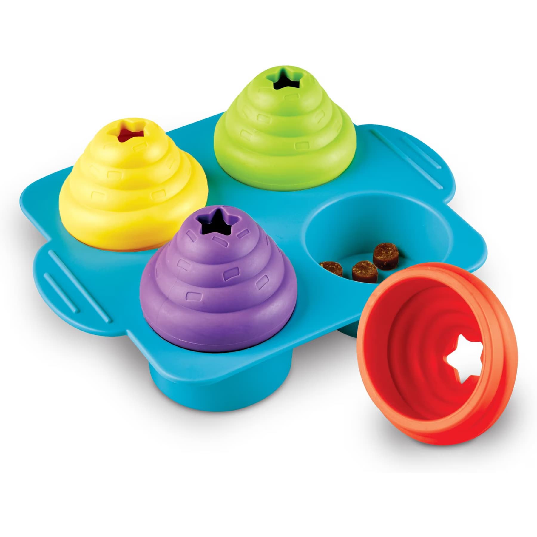 Brightkins Brightkins Cupcake Party! Puzzle Treat Dog Toy