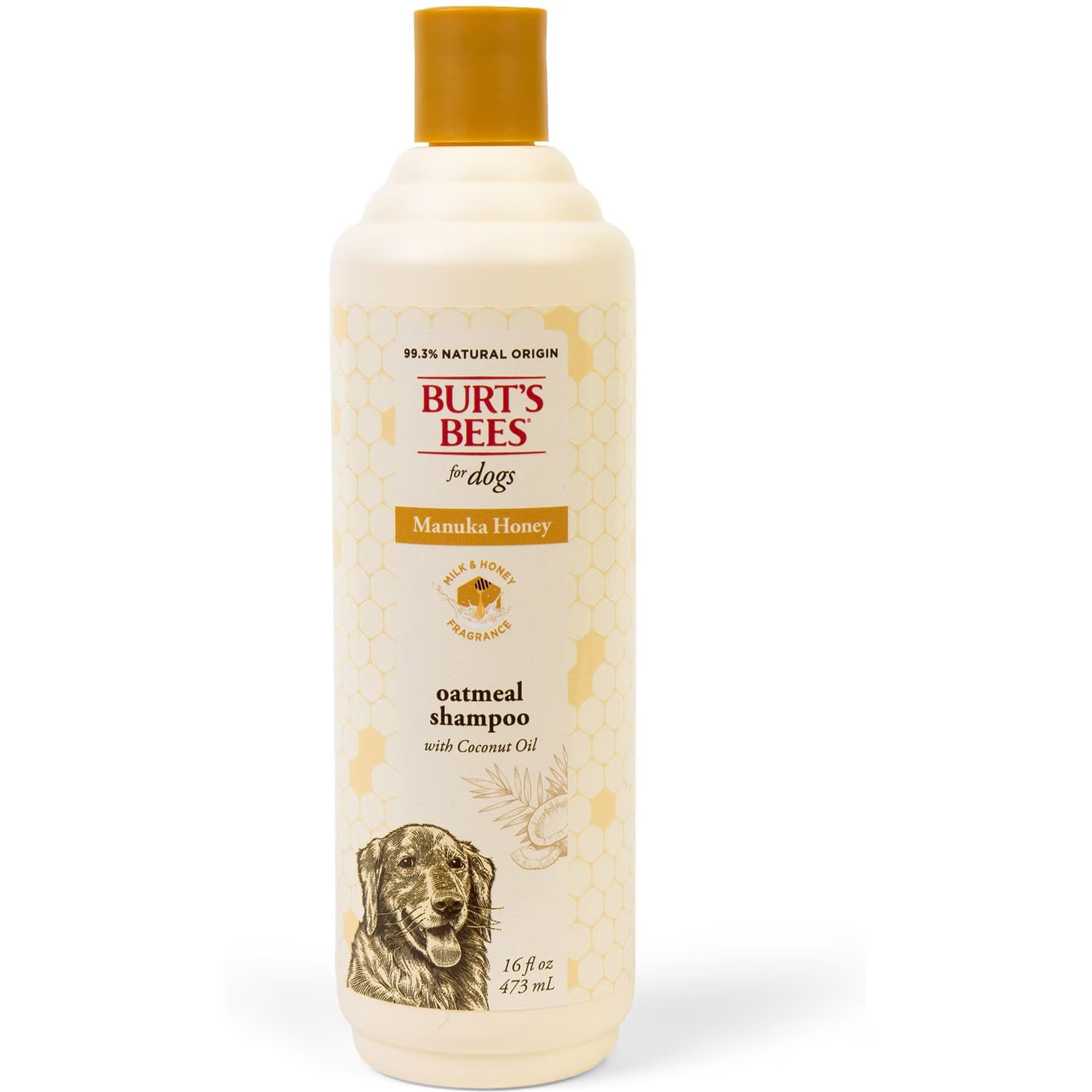 Burt's Bees Burt’s Bees Manuka Honey Oatmeal Coconut Oil Dog Shampoo 16-fl oz bottle