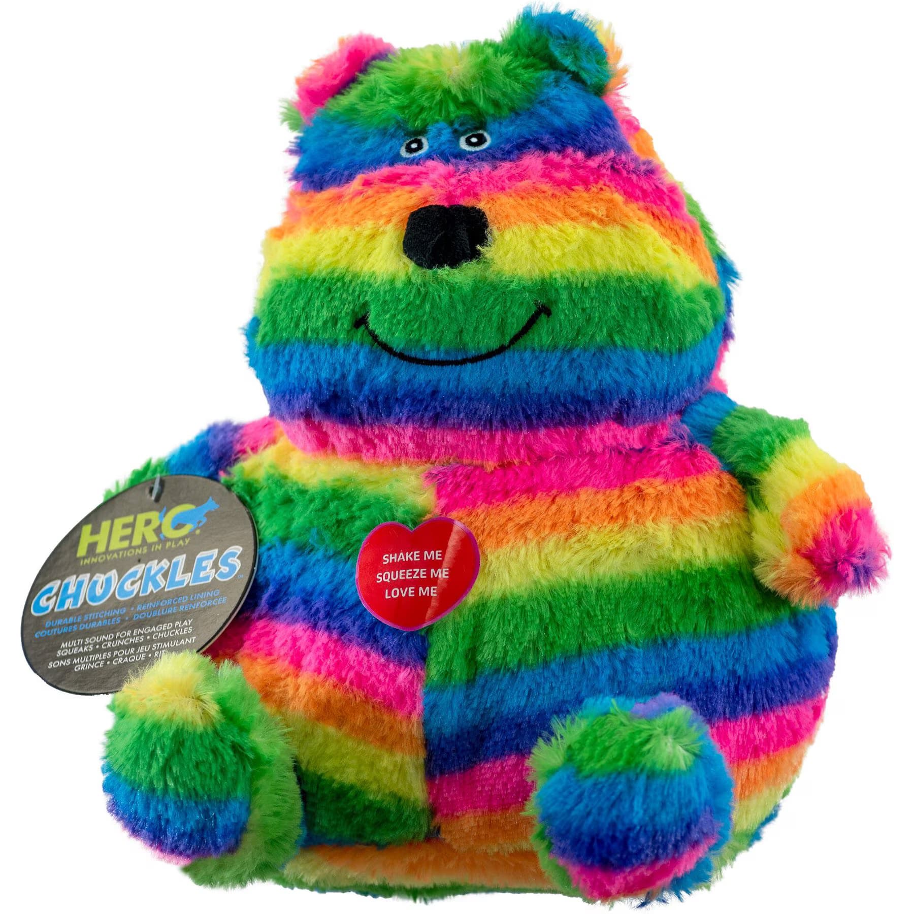 Caitec Caitec Chuckle Bellies Bear Dog Toy
