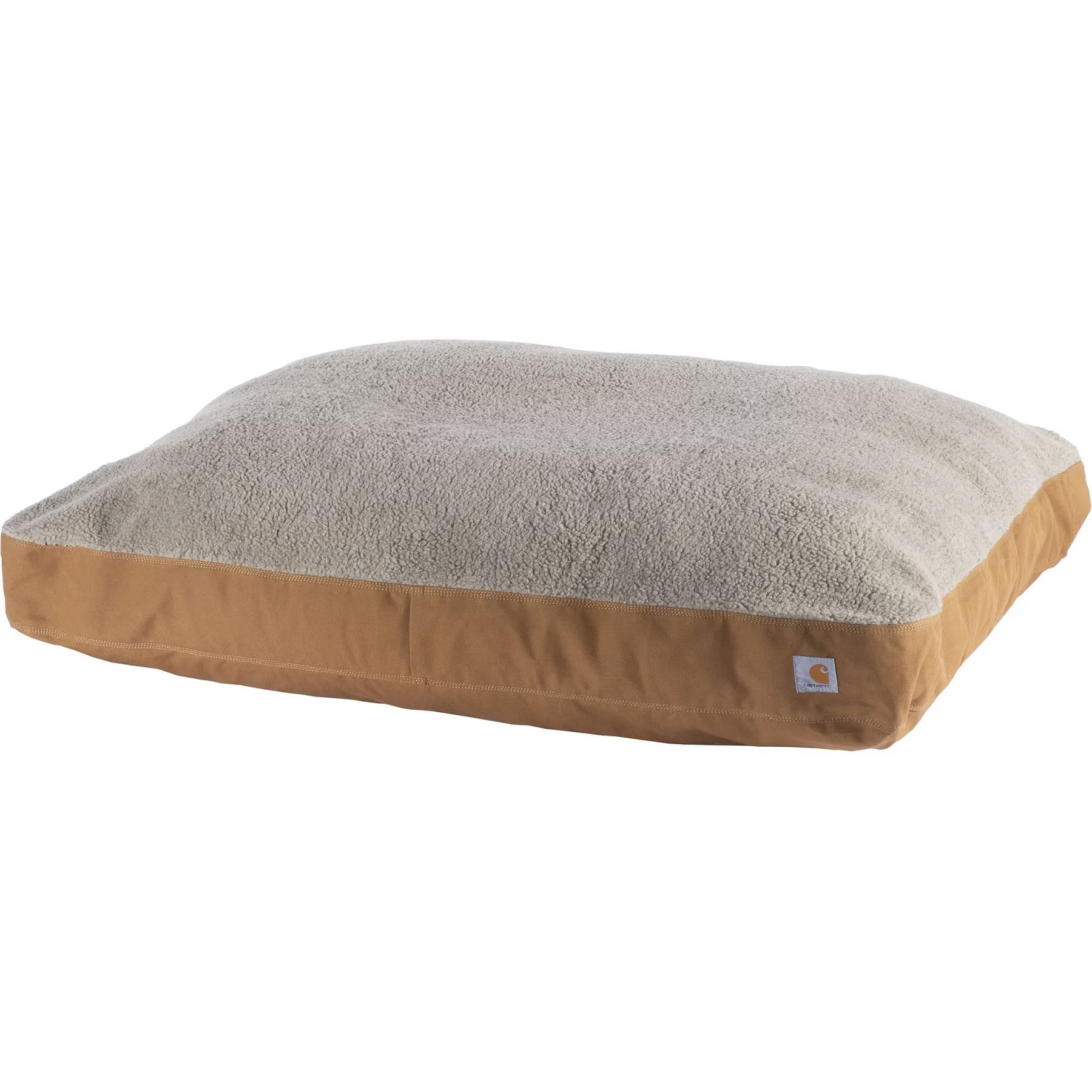 Carhartt Firm Duck Sherpa Top Dog Bed with Removable Cover, Carhartt Brown, Medium — view 2