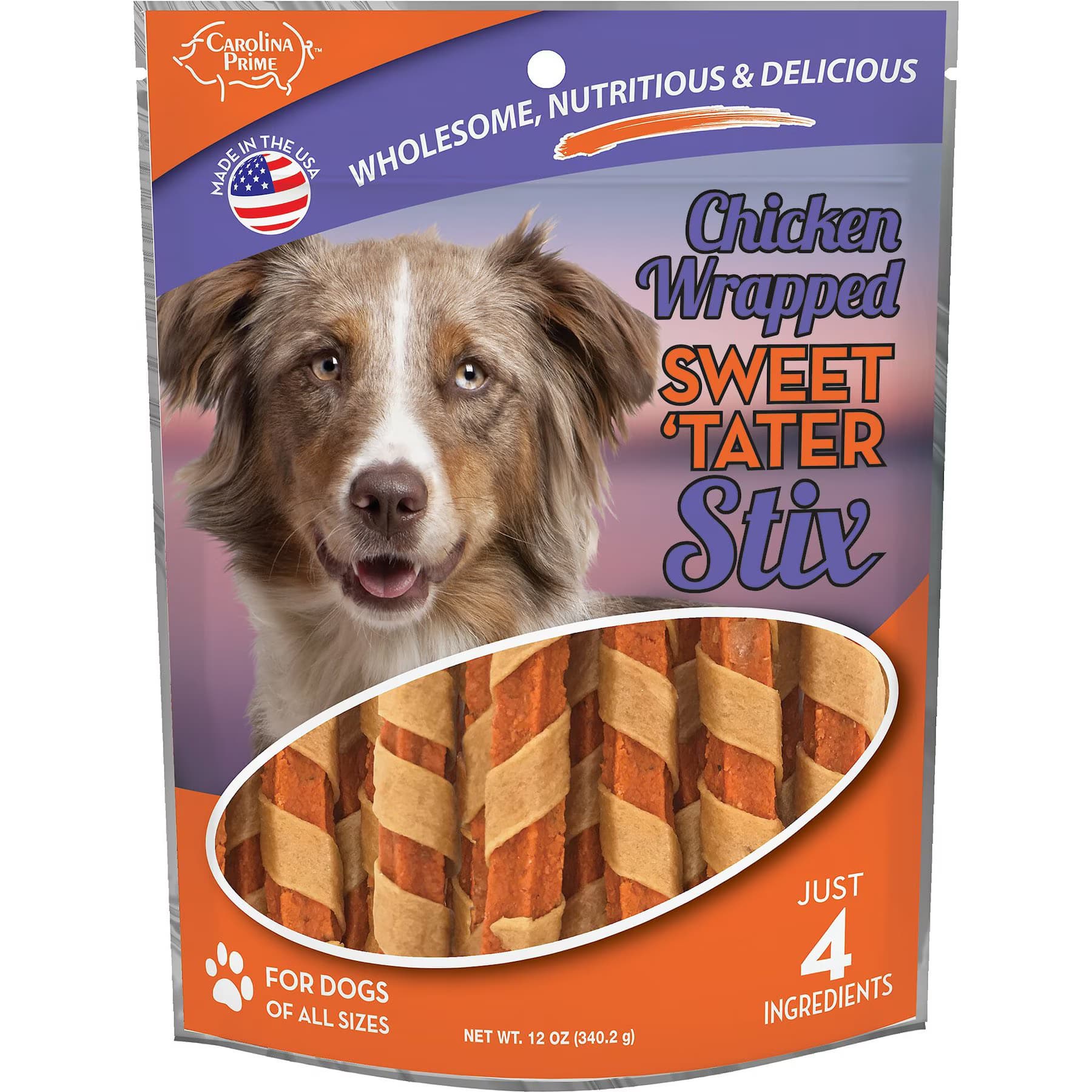 Carolina Prime Pet Carolina Prime Pet Chicken Wrapped Sweet ‘Tater Stix Dehydrated Dog Treats