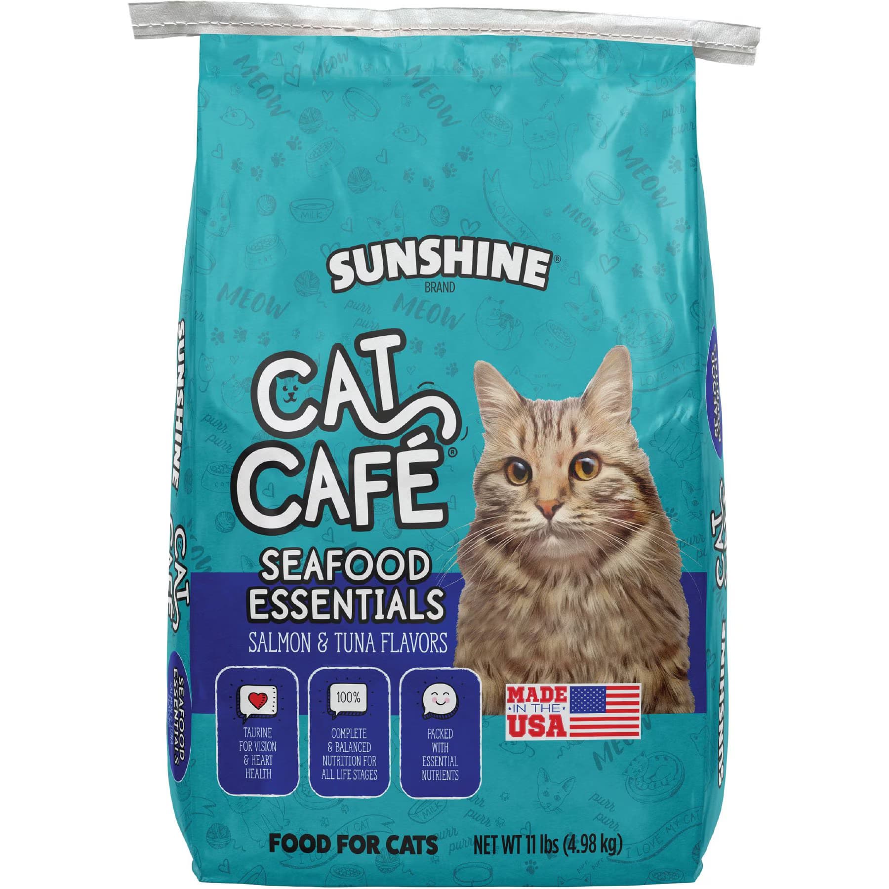 Cat Cafe Cat Cafe Seafood Essentials Salmon & Tuna Dry Cat Food